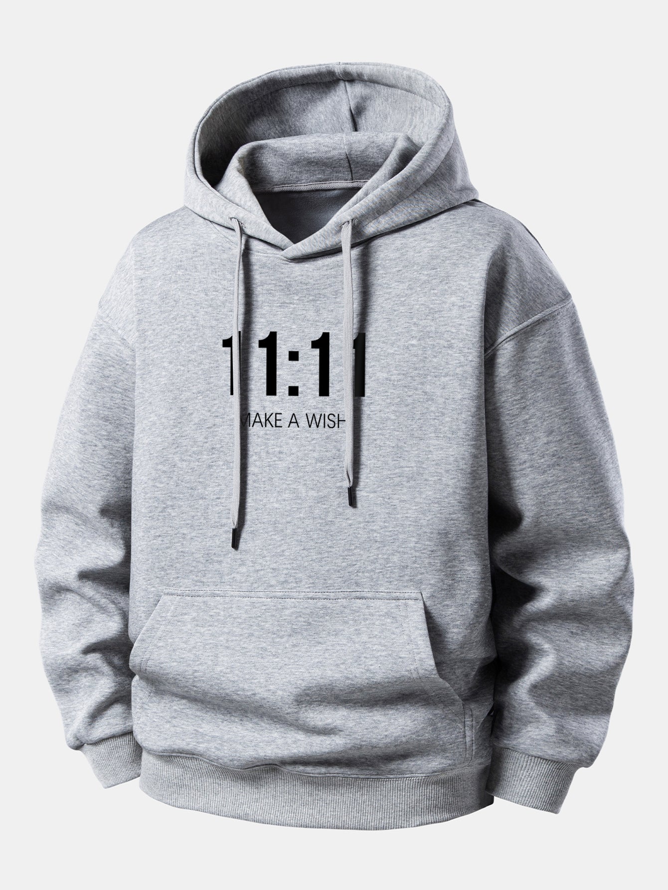 11:11 Print Relax Fit Hoodie - Image 5