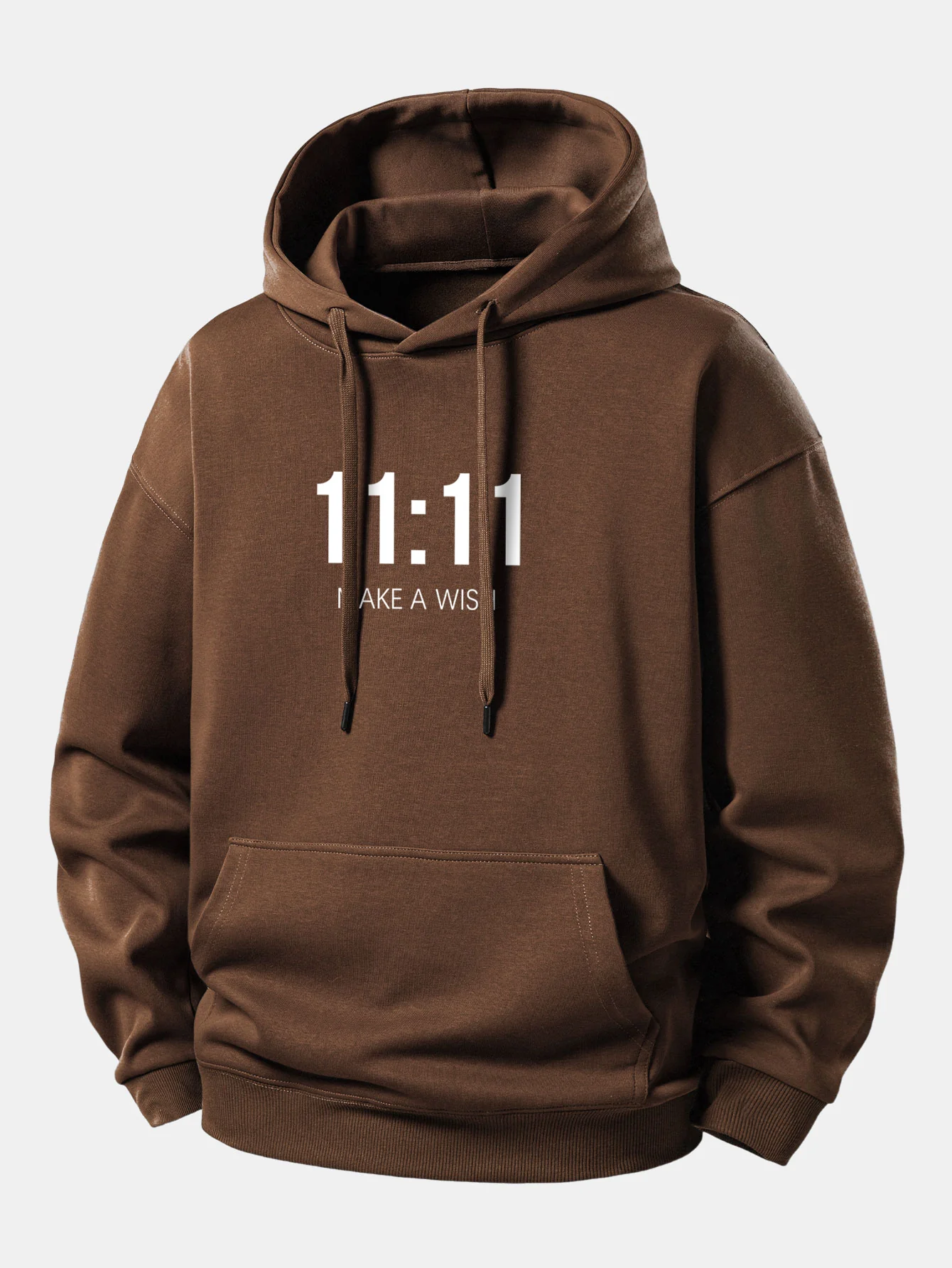 11:11 Print Relax Fit Hoodie - Image 8