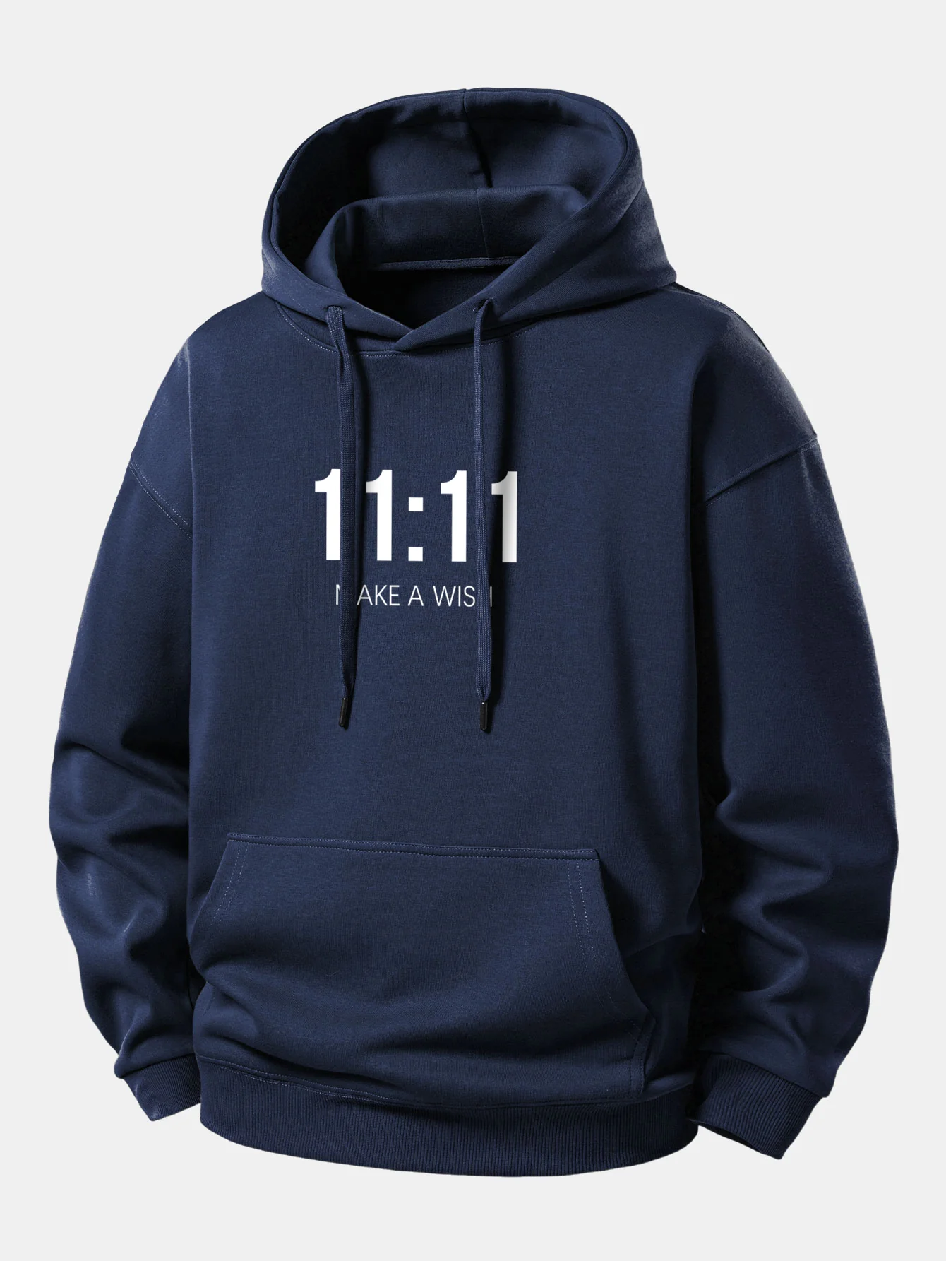 11:11 Print Relax Fit Hoodie - Image 9