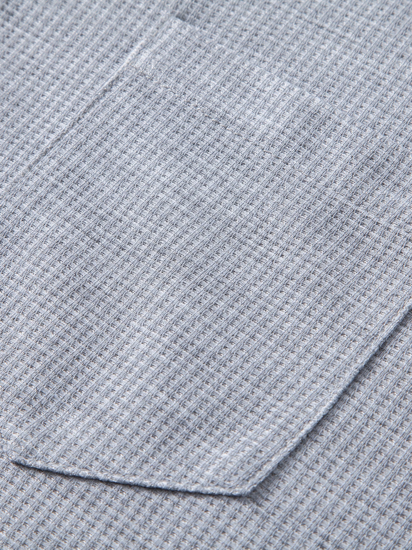 2 In 1 Button V-Neck Waffle T-Shirt With Pocket - Image 10