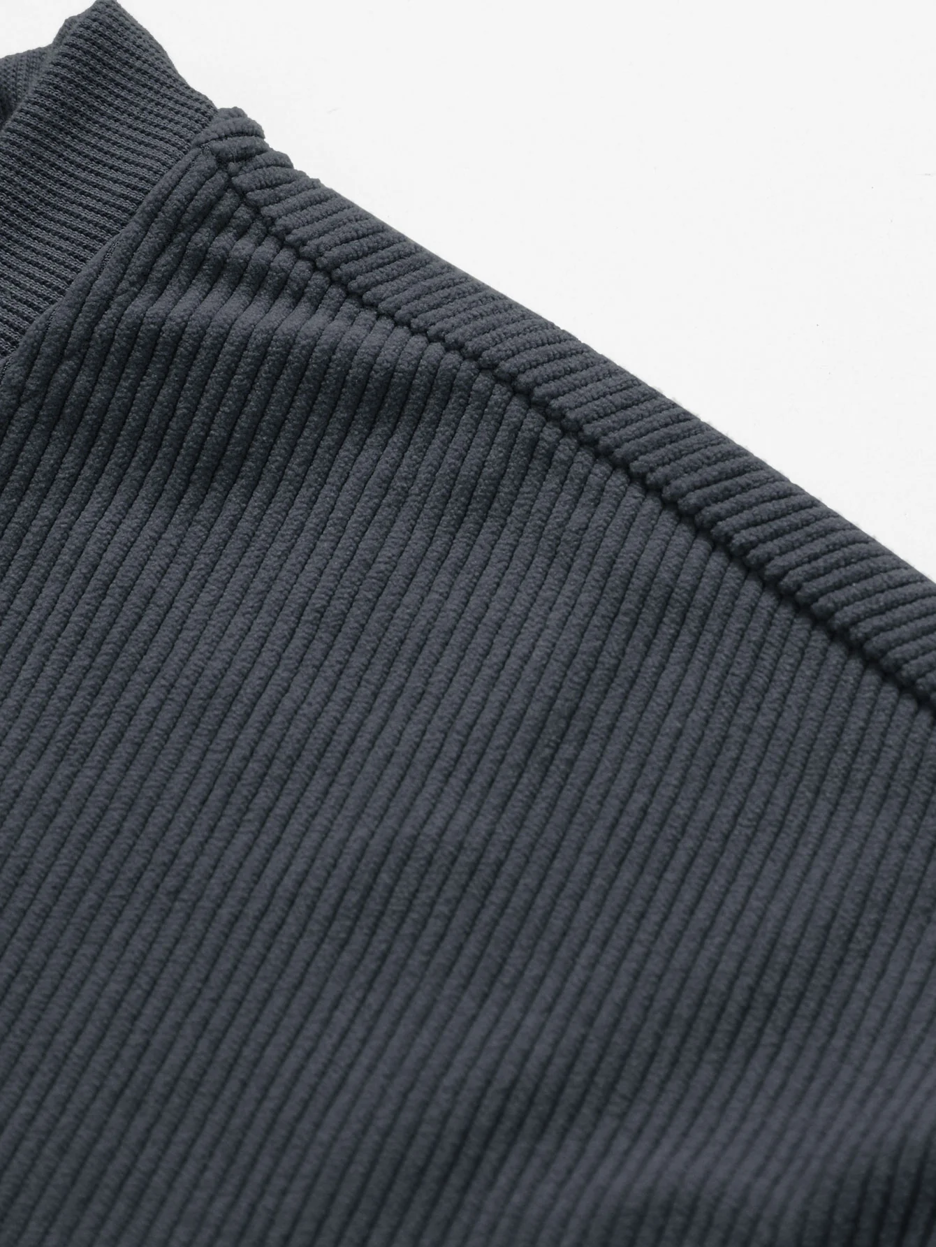 2 In 1 Crew Neck Stretch Corduroy Sweatshirt - Image 6