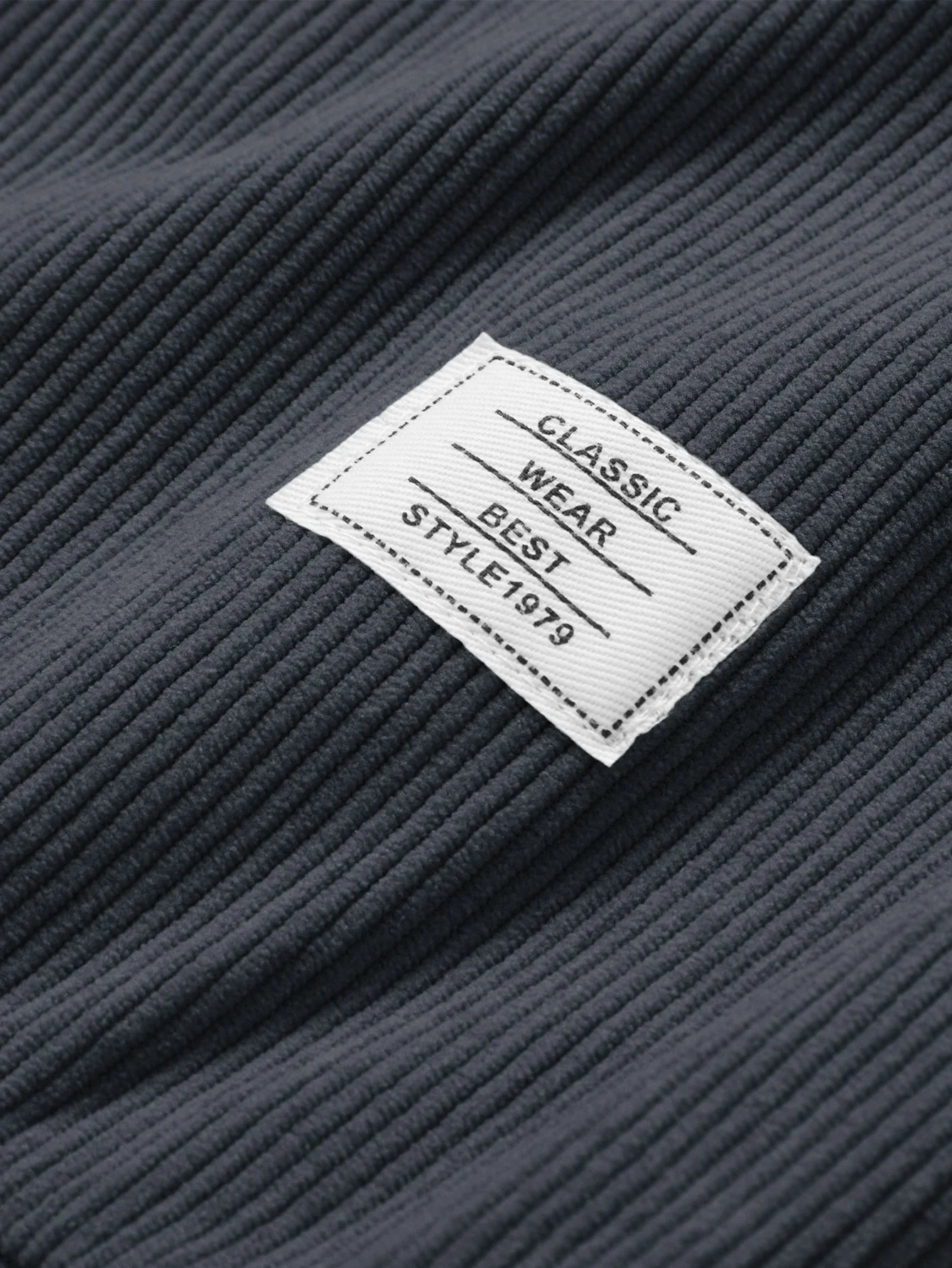 2 In 1 Crew Neck Stretch Corduroy Sweatshirt - Image 7