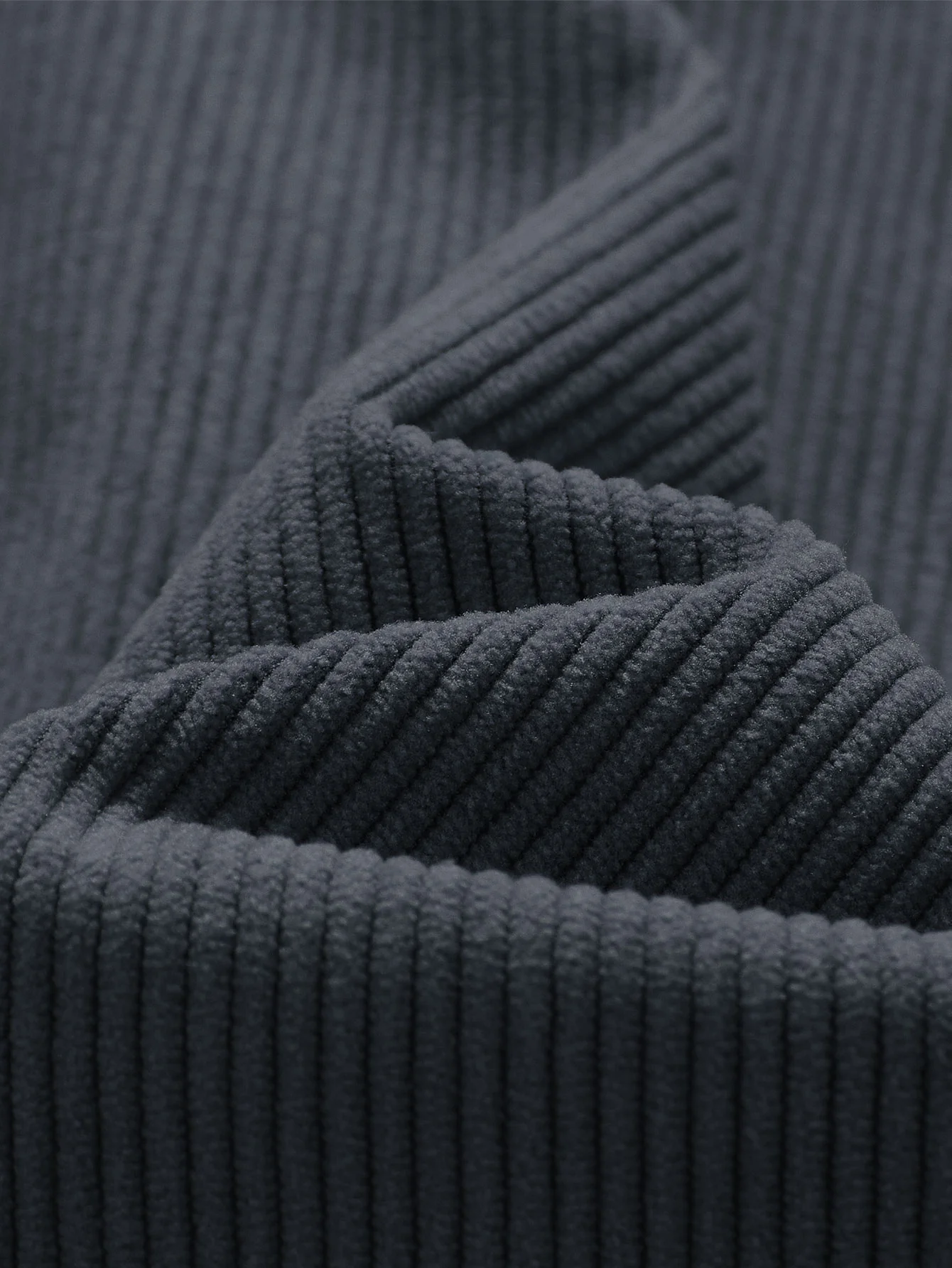 2 In 1 Crew Neck Stretch Corduroy Sweatshirt - Image 9