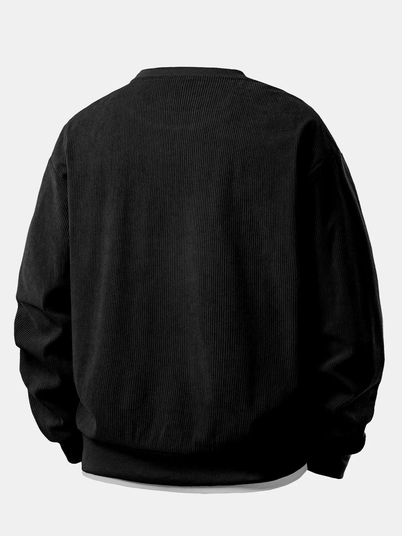2 In 1 Crew Neck Stretch Corduroy Sweatshirt & Straight Leg Corduroy Pants - Image 6