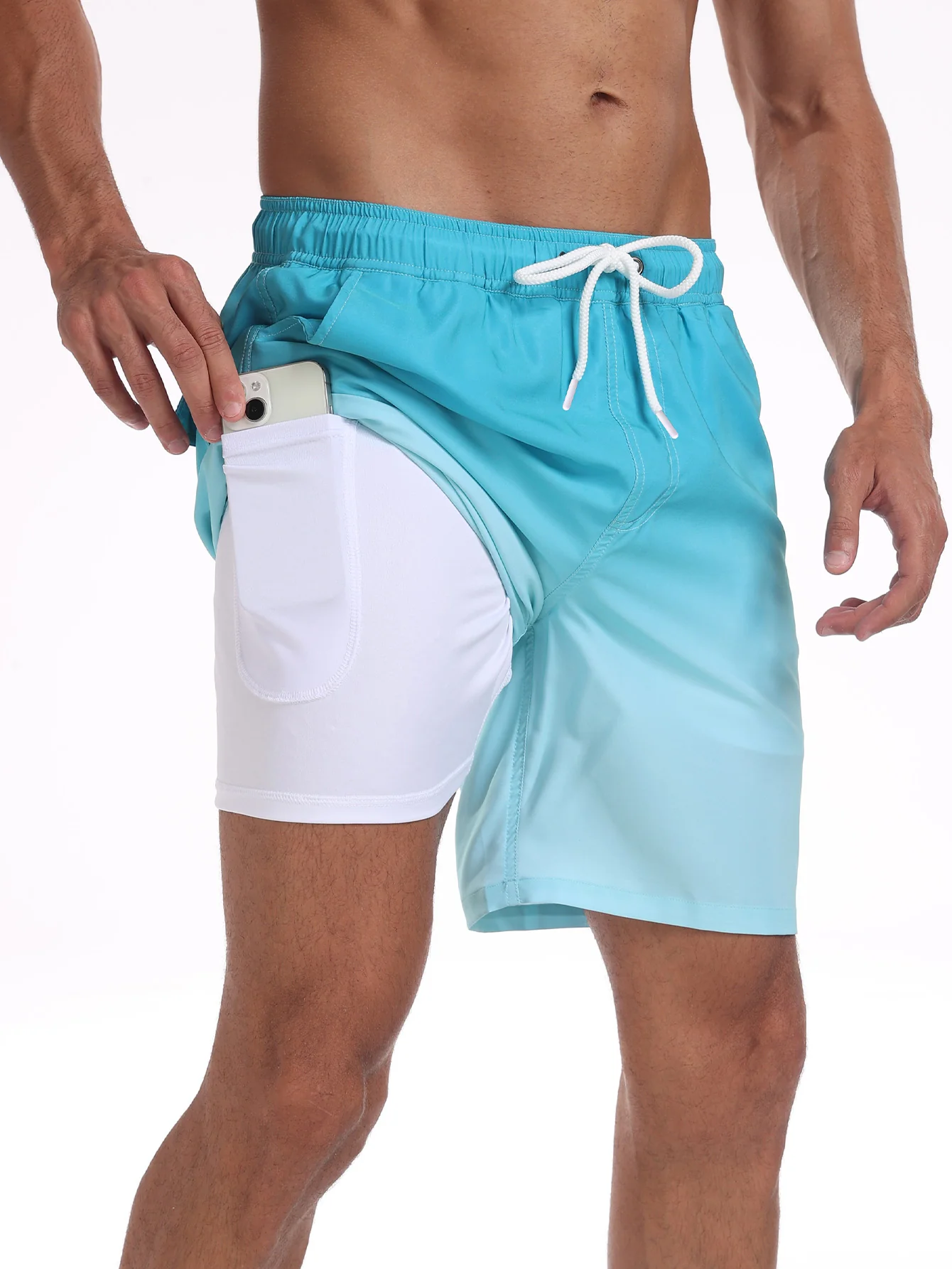 2-in-1 Badehose mit Kordelzug und Tasche - Image 13