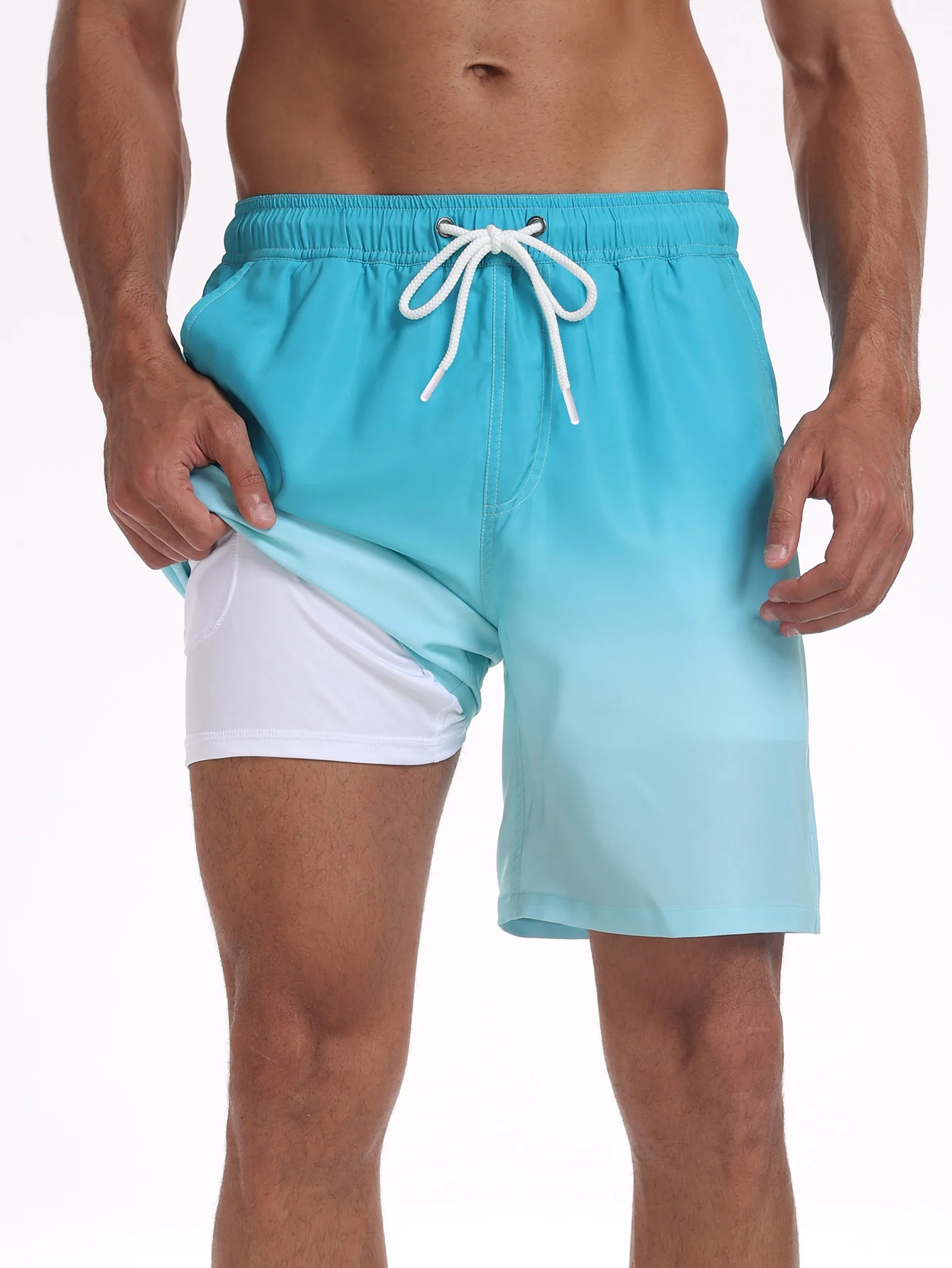2-in-1 Badehose mit Kordelzug und Tasche - Image 14