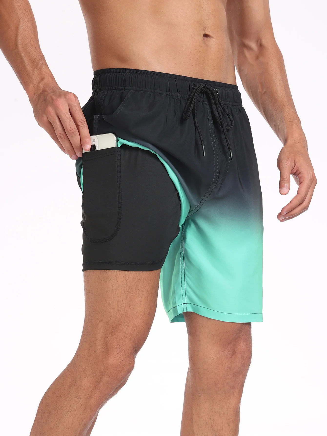 2-in-1 Badehose mit Kordelzug und Tasche - Image 18