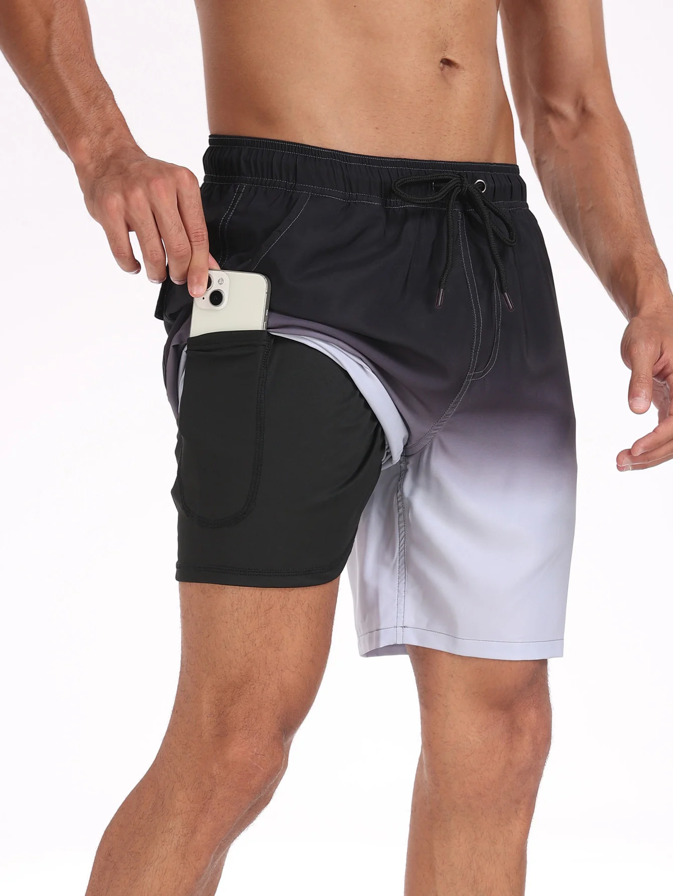 2-in-1 Badehose mit Kordelzug und Tasche - Image 28