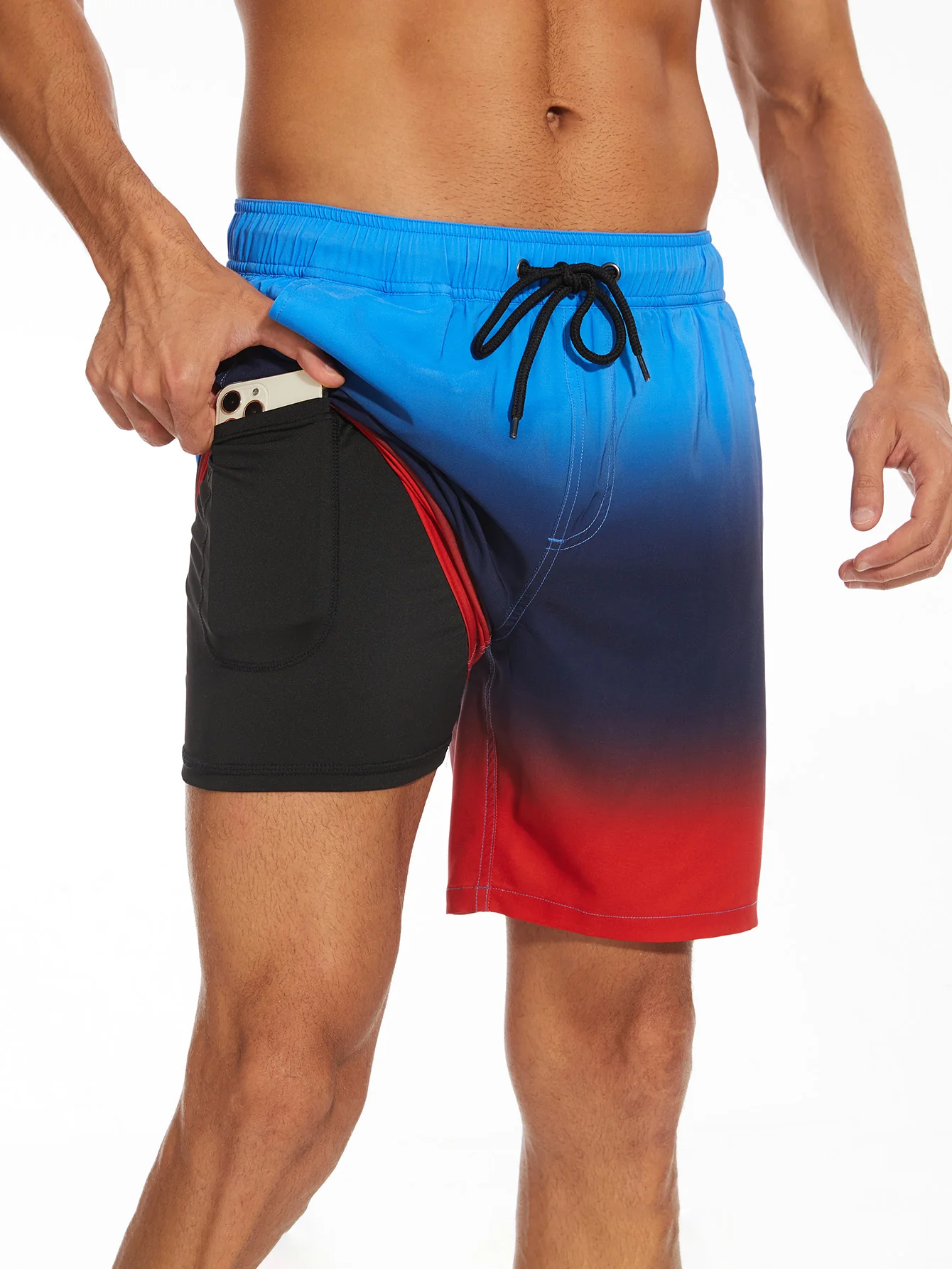 2-in-1 Badehose mit Kordelzug und Tasche - Image 4