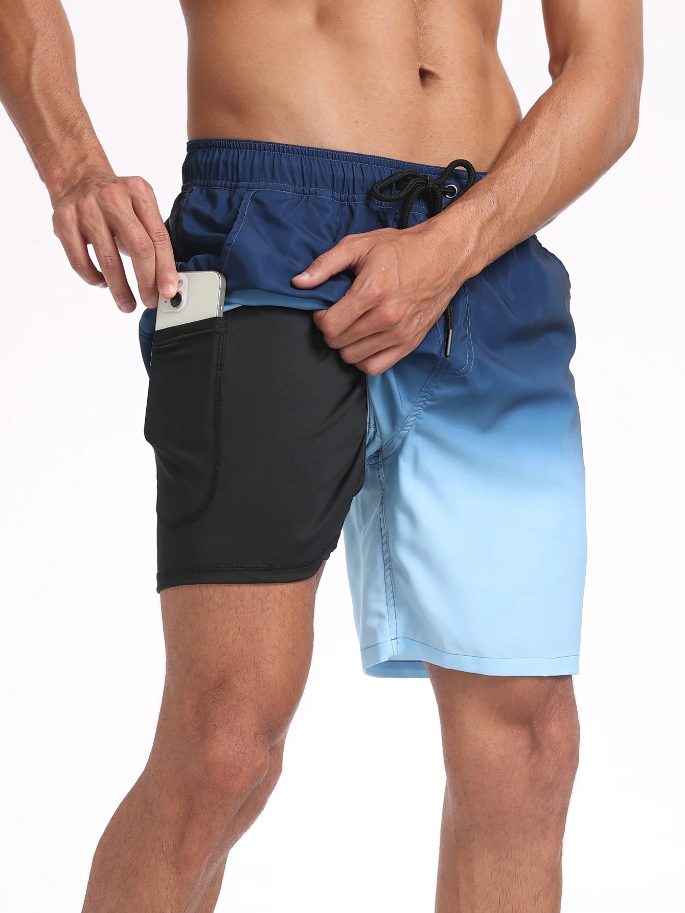 2-in-1 Badehose mit Kordelzug und Tasche - Image 8