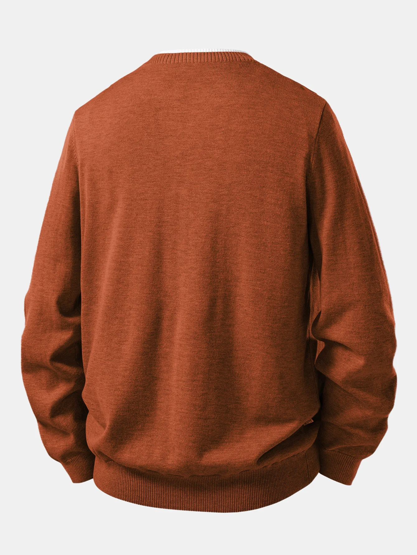 Long Sleeve 2 In 1 Split Neck Sweater - Image 14