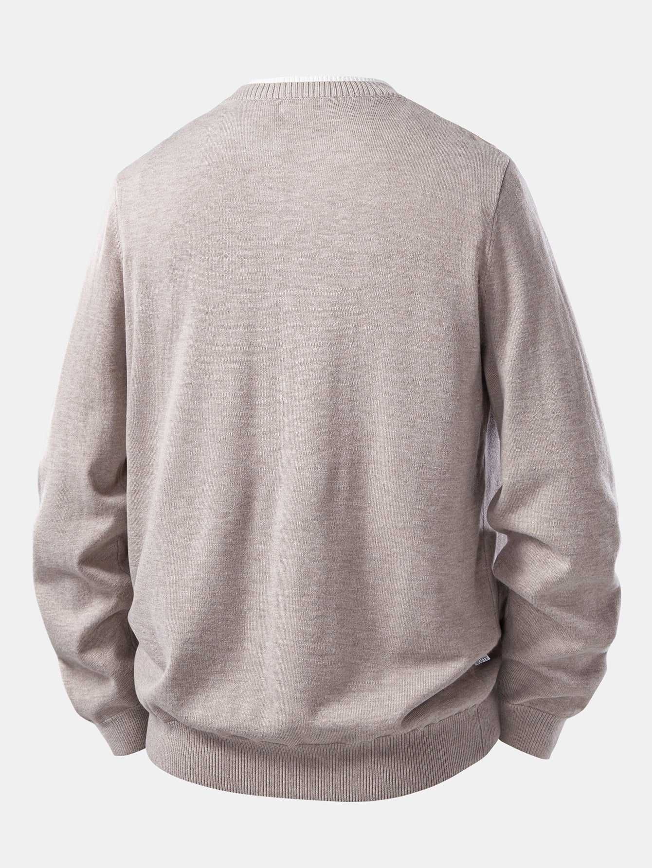 Long Sleeve 2 In 1 Split Neck Sweater - Image 6