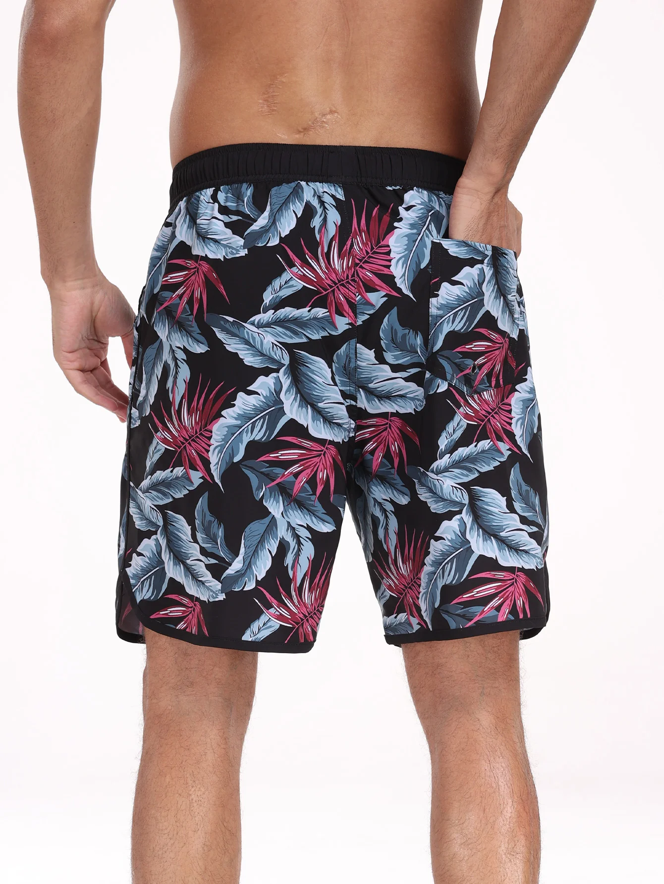 2-in-1 Blätterdruck Badehose - Image 4