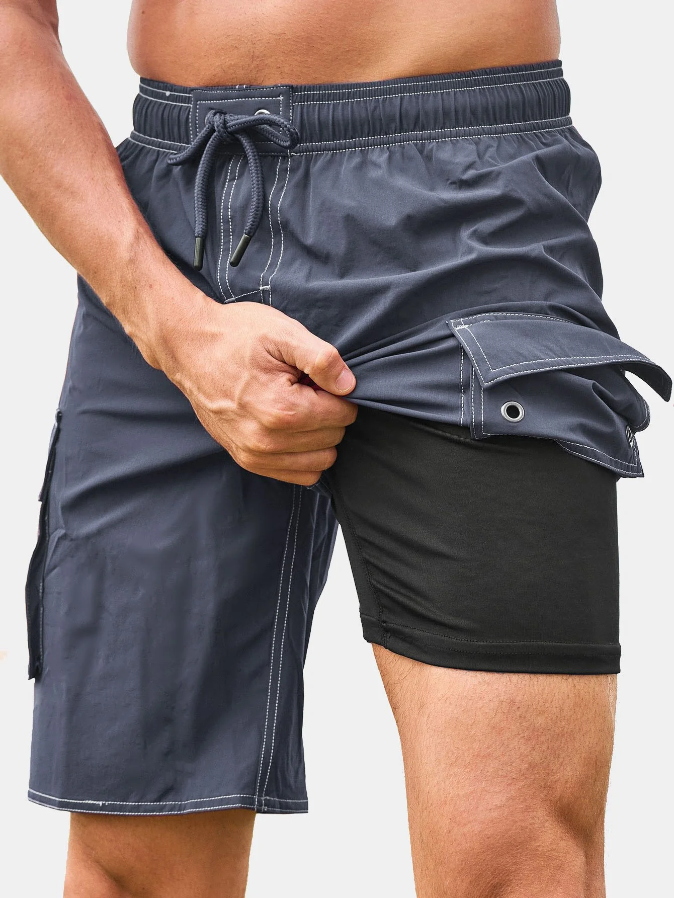 2-in-1 Outdoor Strand Schwimmshorts - Image 12