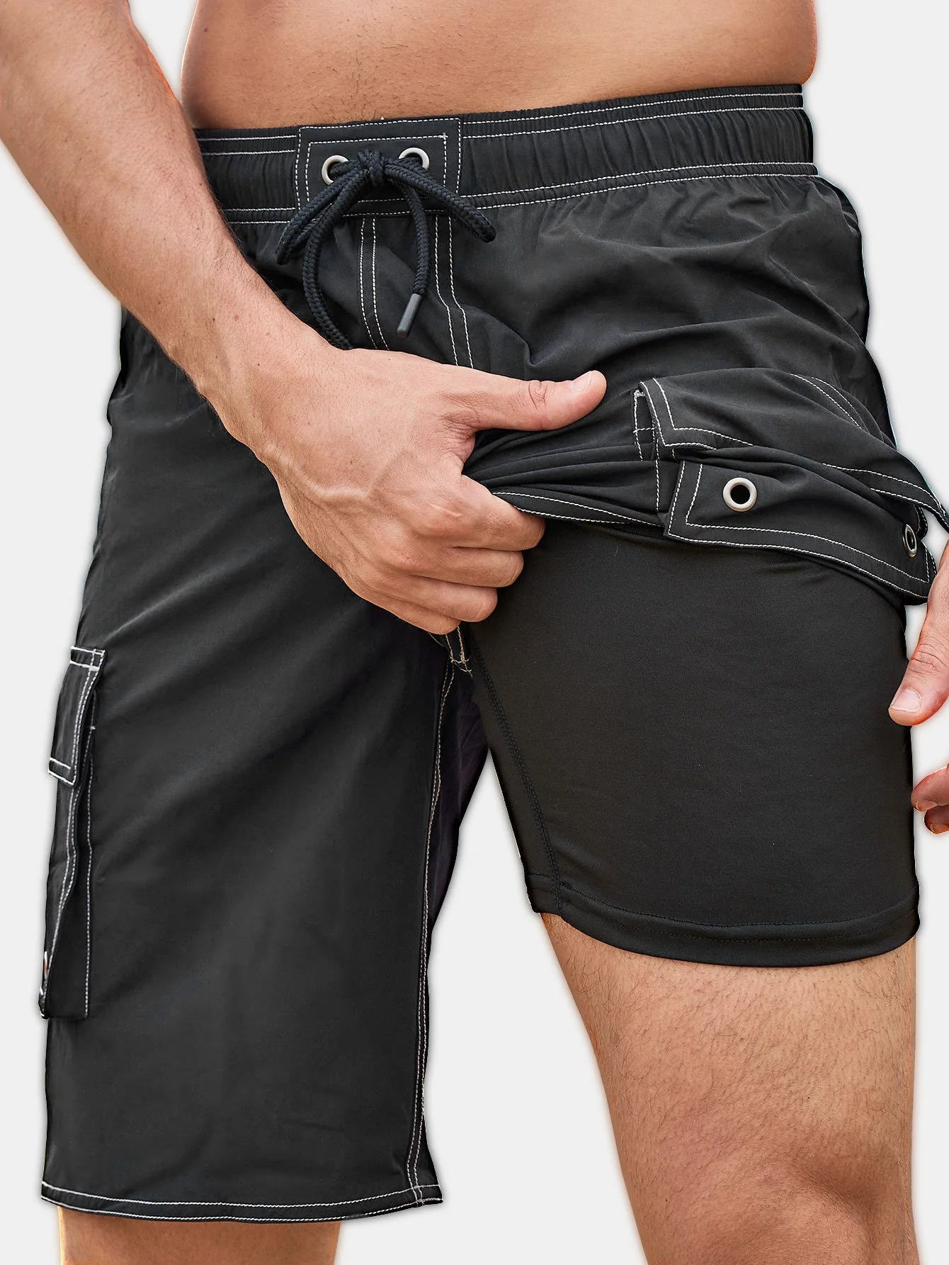2-in-1 Outdoor Strand Schwimmshorts - Image 6