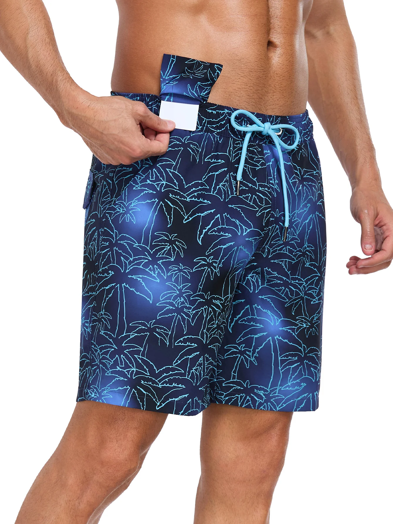 2-in-1 Badehose mit Palmenprint - Image 3