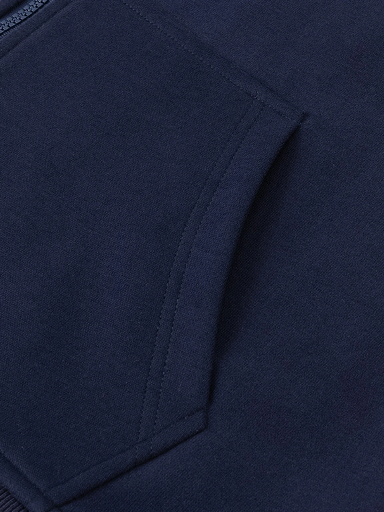 2 in 1 Kariertes Kapuzenpullover mit Reißverschluss und Kängurutasche - Image 7