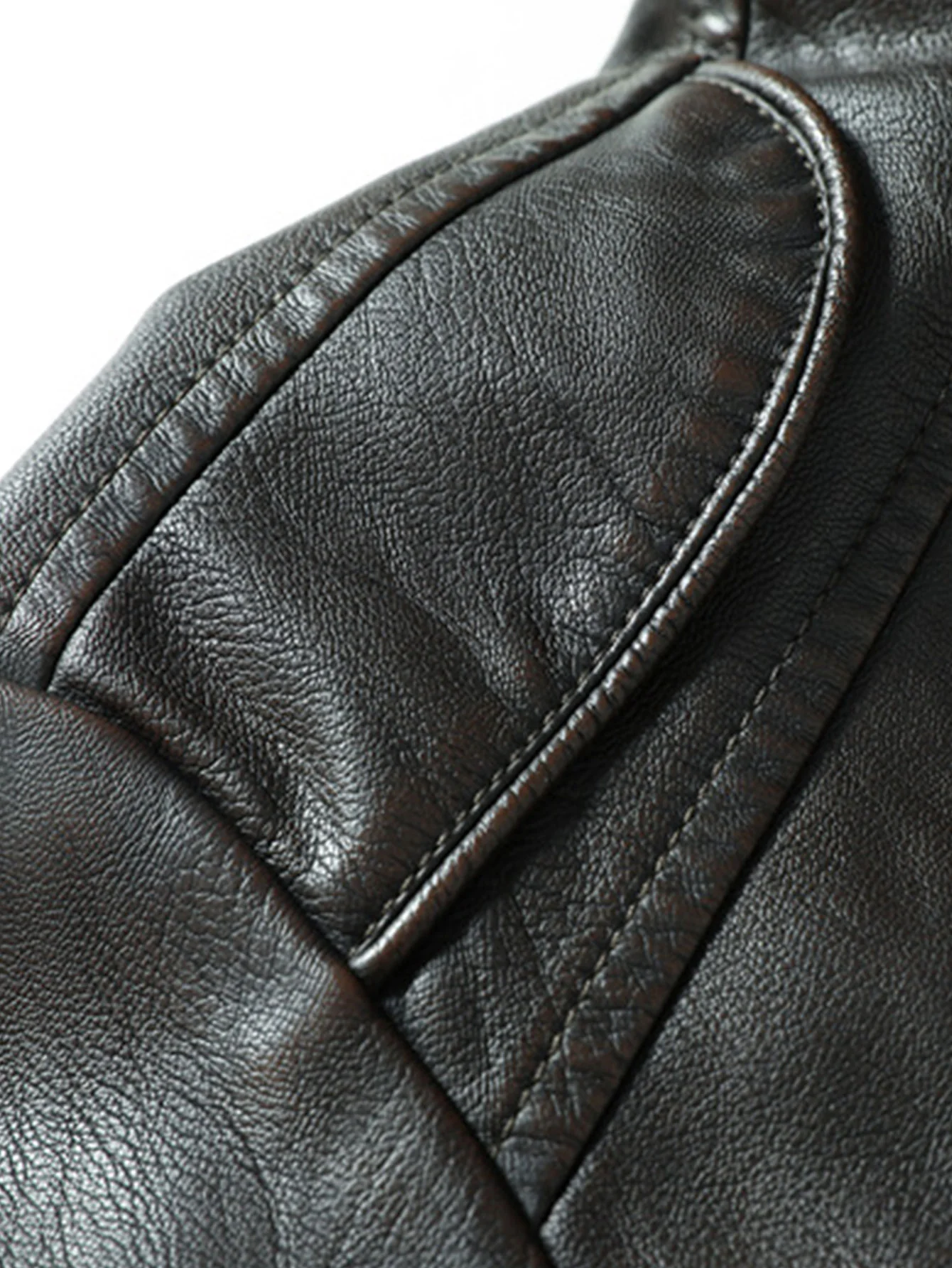 2 in 1 PU-Lederjacke mit abnehmbarem Kapuzenverschluss - Image 6