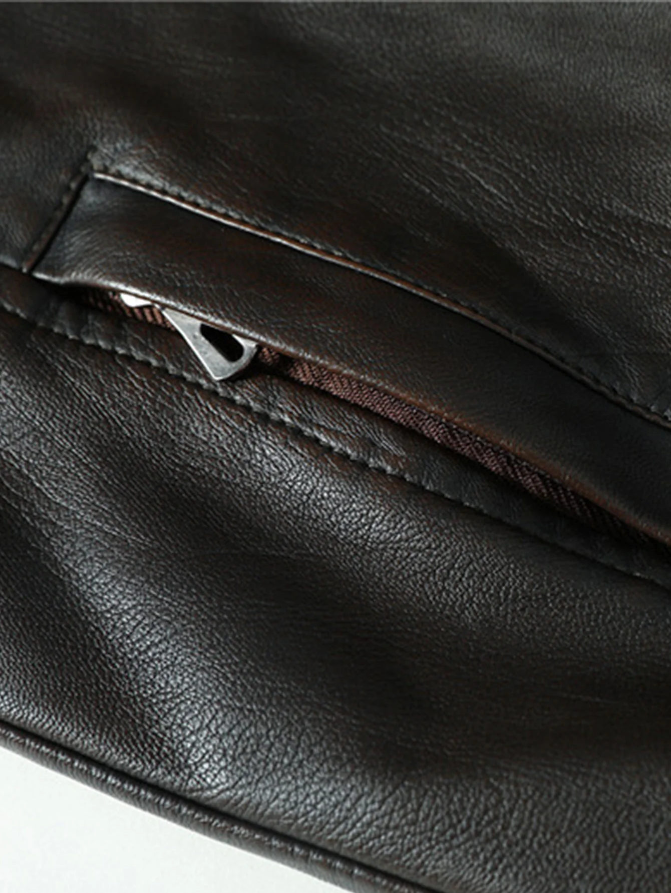 2 in 1 PU-Lederjacke mit abnehmbarem Kapuzenverschluss - Image 9