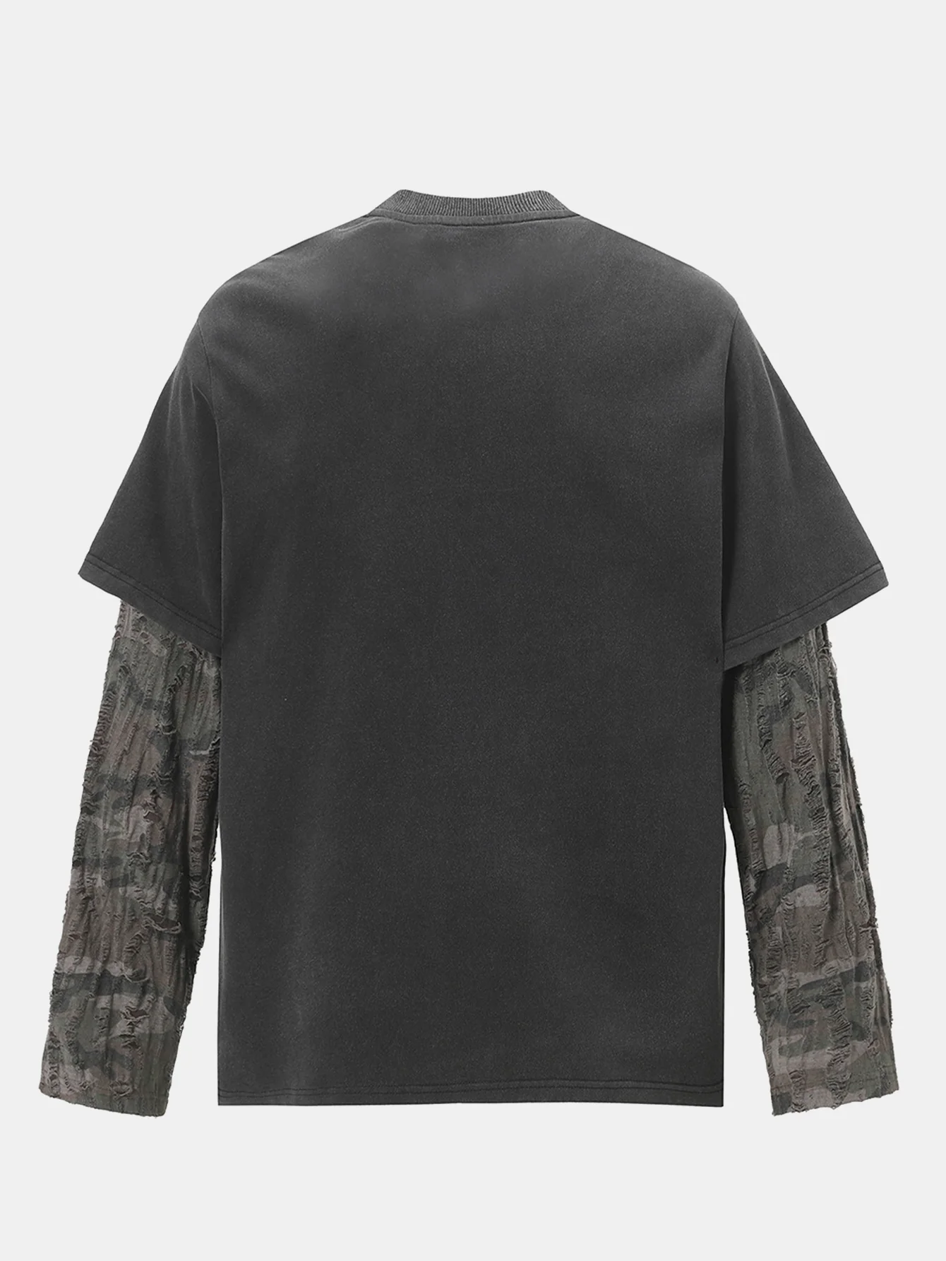 2 in 1 Slogan Druck Used-Look T-Shirt - Image 2
