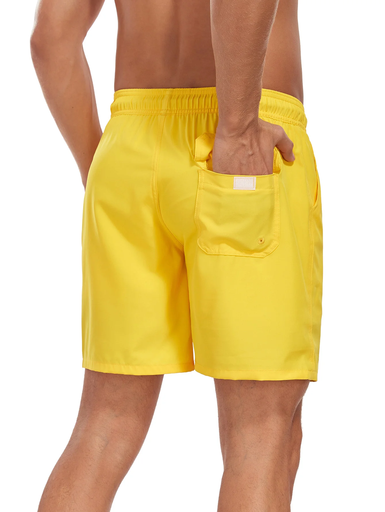 2-in-1 Einfarbige Badeshorts mit Kordelzug - Image 18