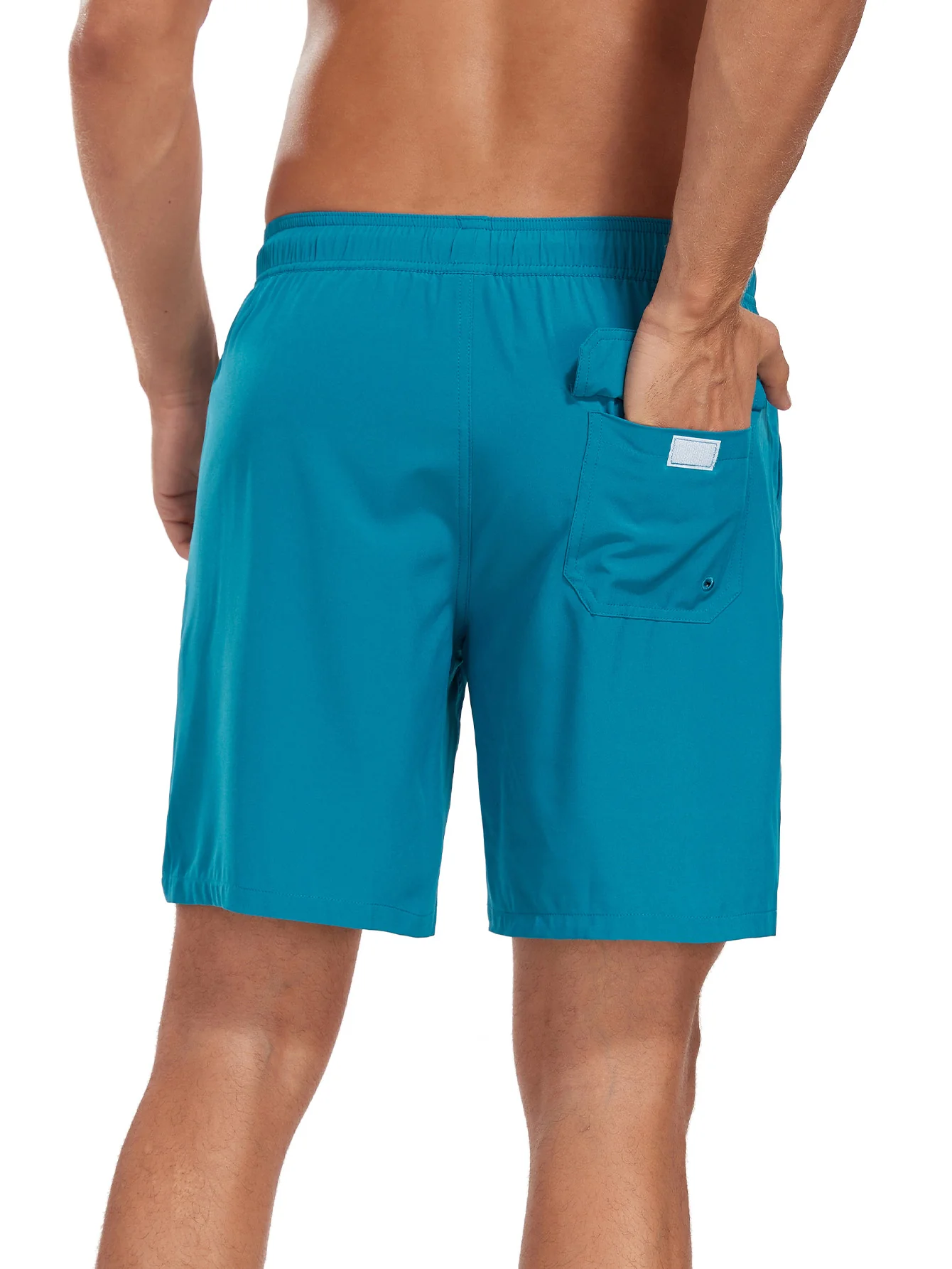 2-in-1 Einfarbige Badeshorts mit Kordelzug - Image 21