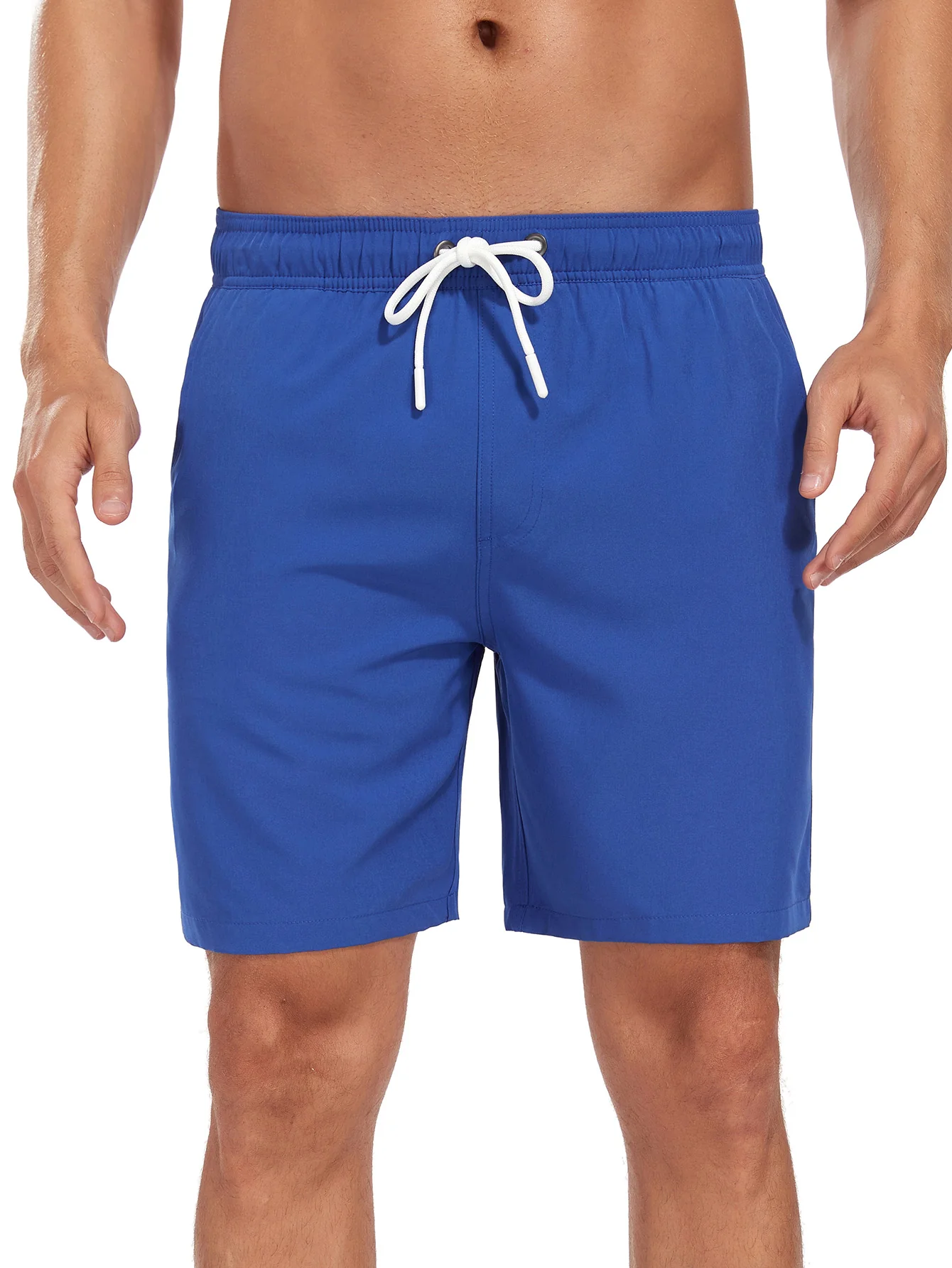 2-in-1 Einfarbige Badeshorts mit Kordelzug - Image 22