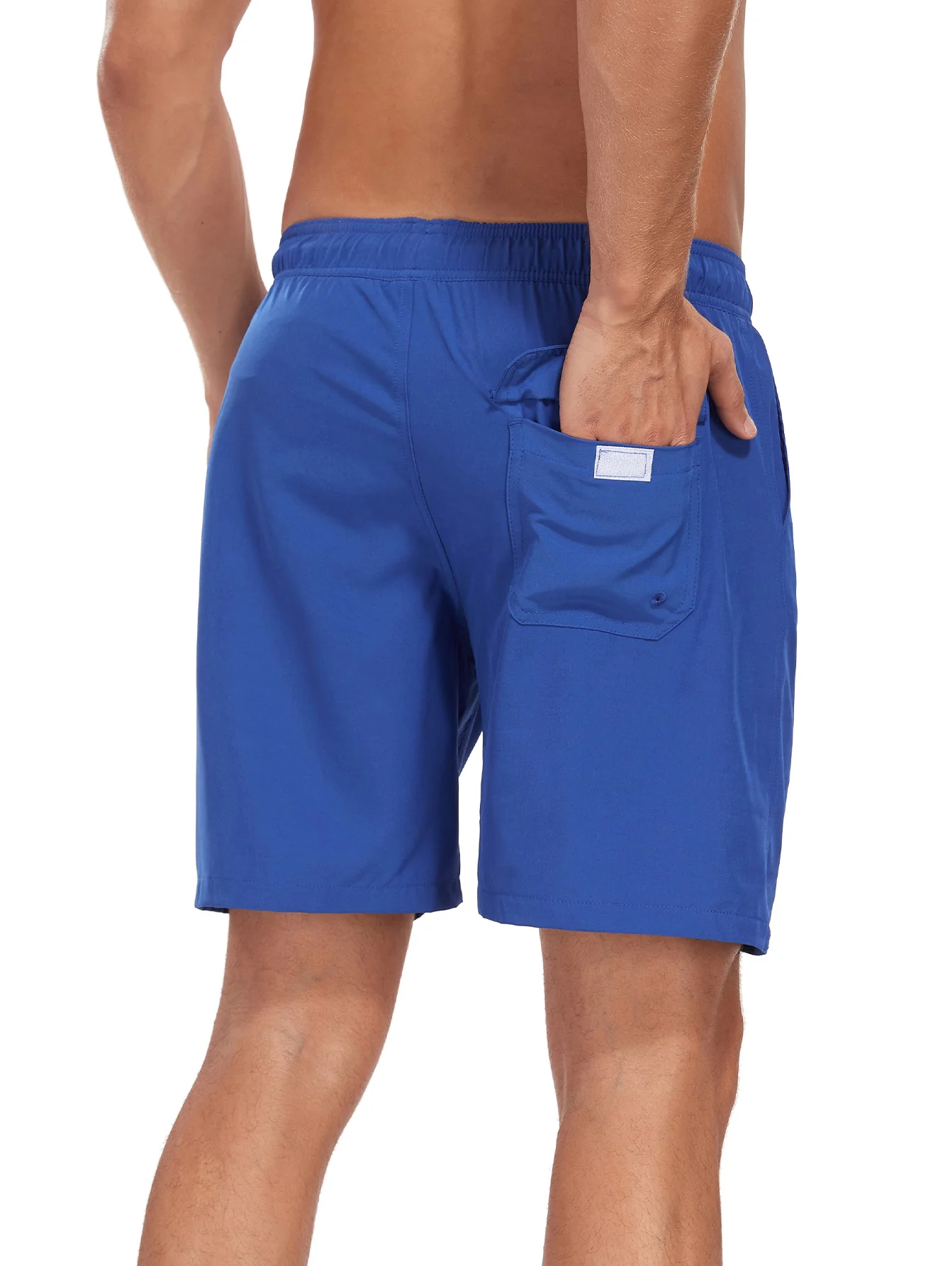 2-in-1 Einfarbige Badeshorts mit Kordelzug - Image 24