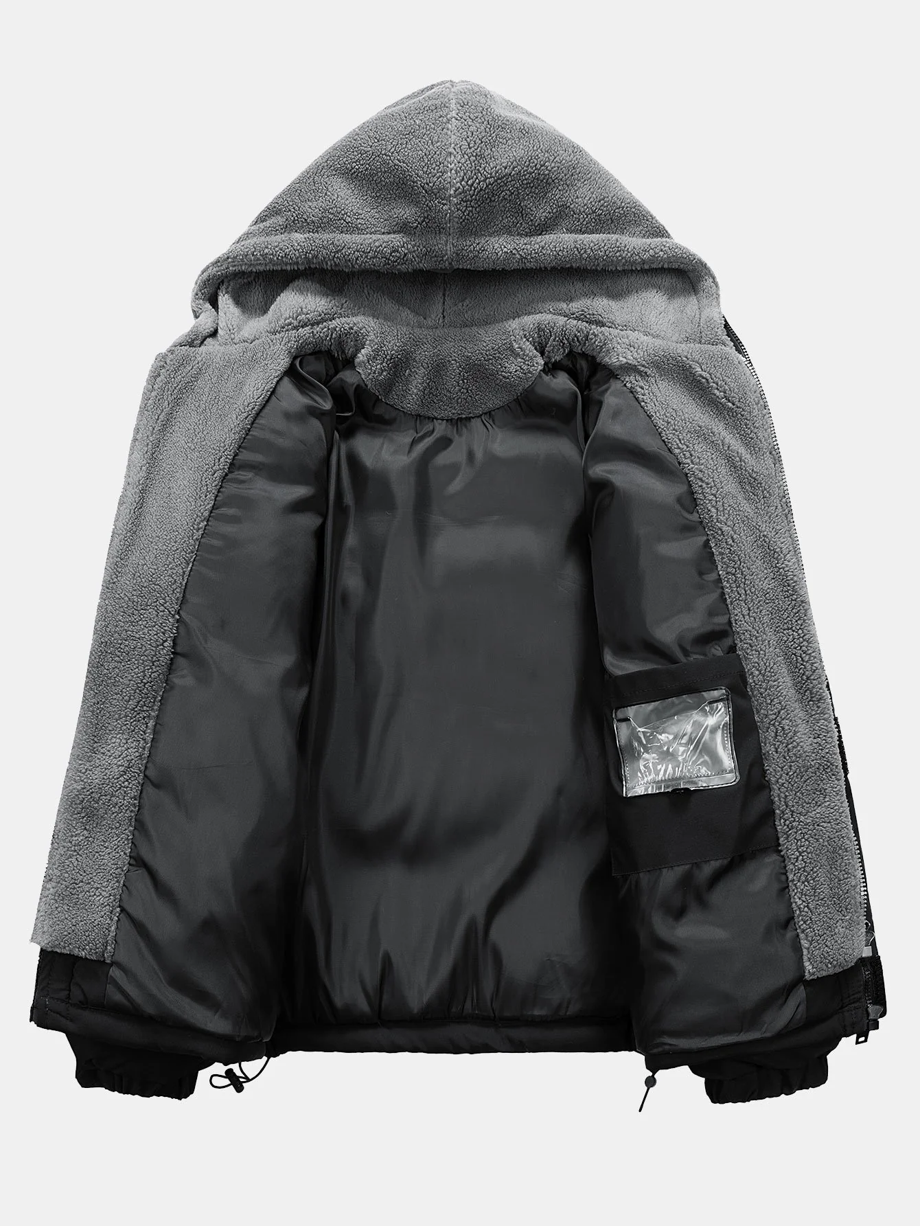 2-in-1 Teddy Kapuzen-Puffermantel - Image 7