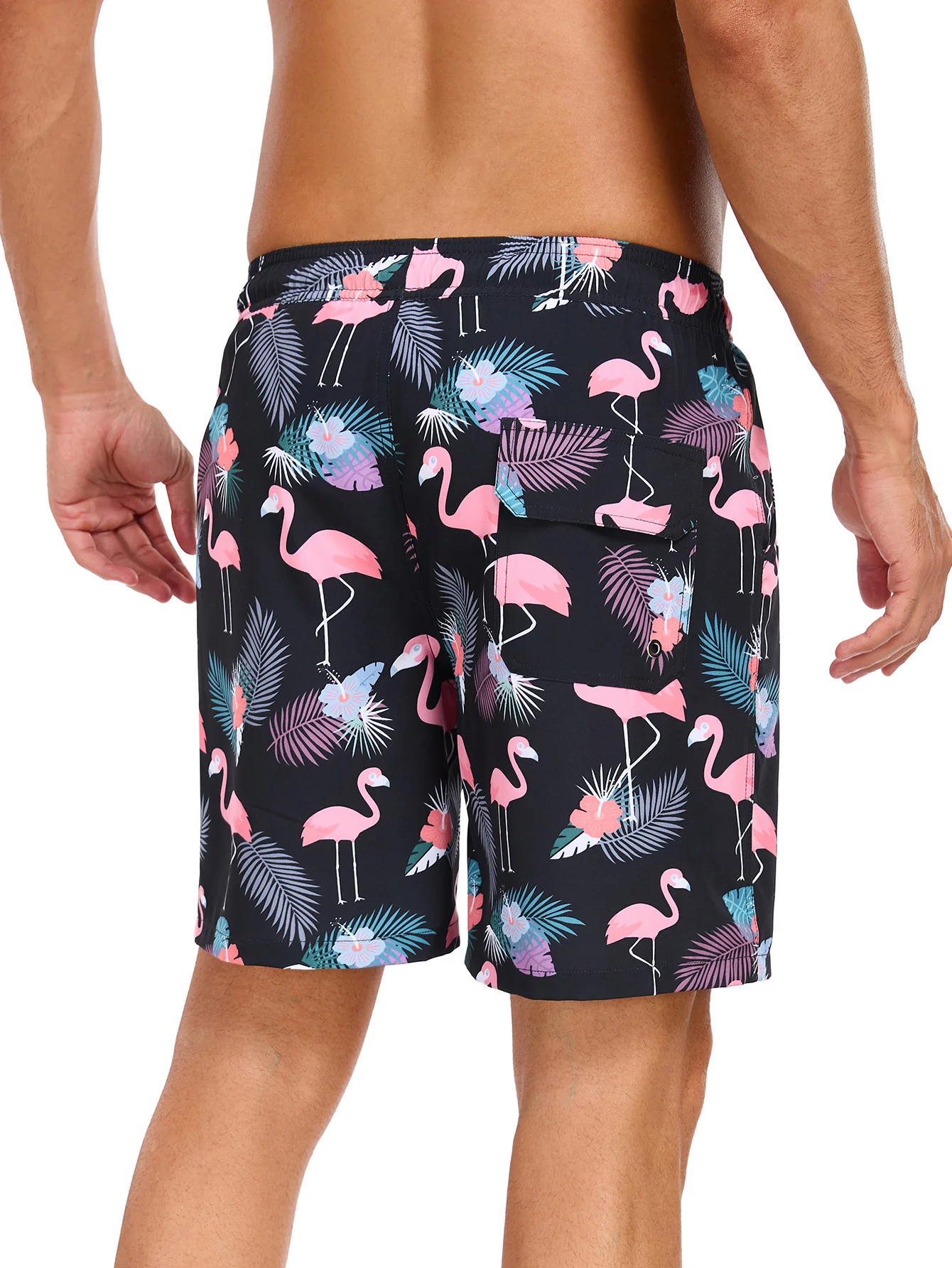 2-in-1 Badehose mit tropischem Flamingo-Print - Image 6