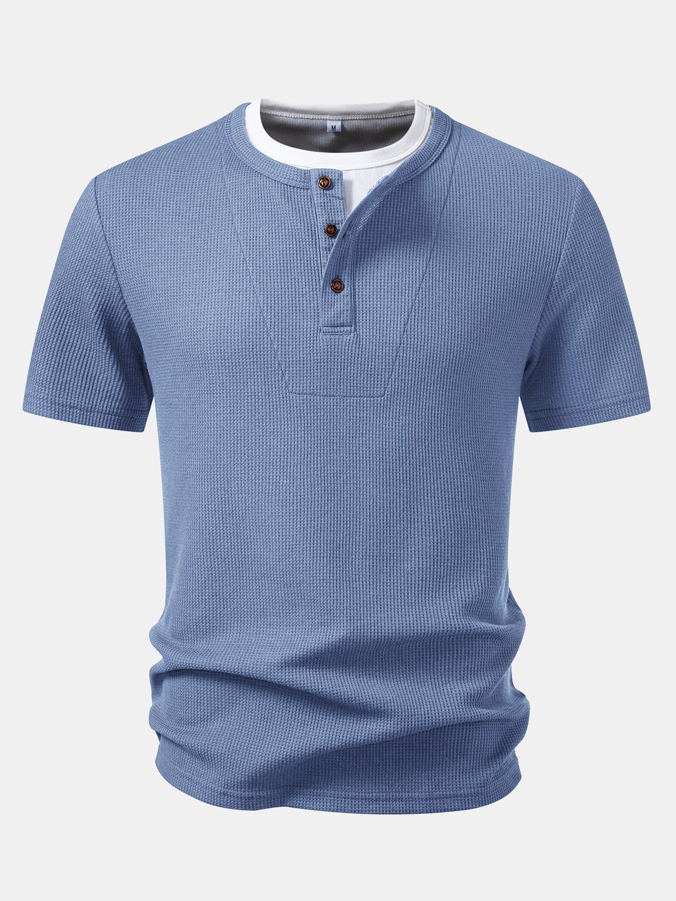 2 In 1 Waffle Henley Shirt - Image 10