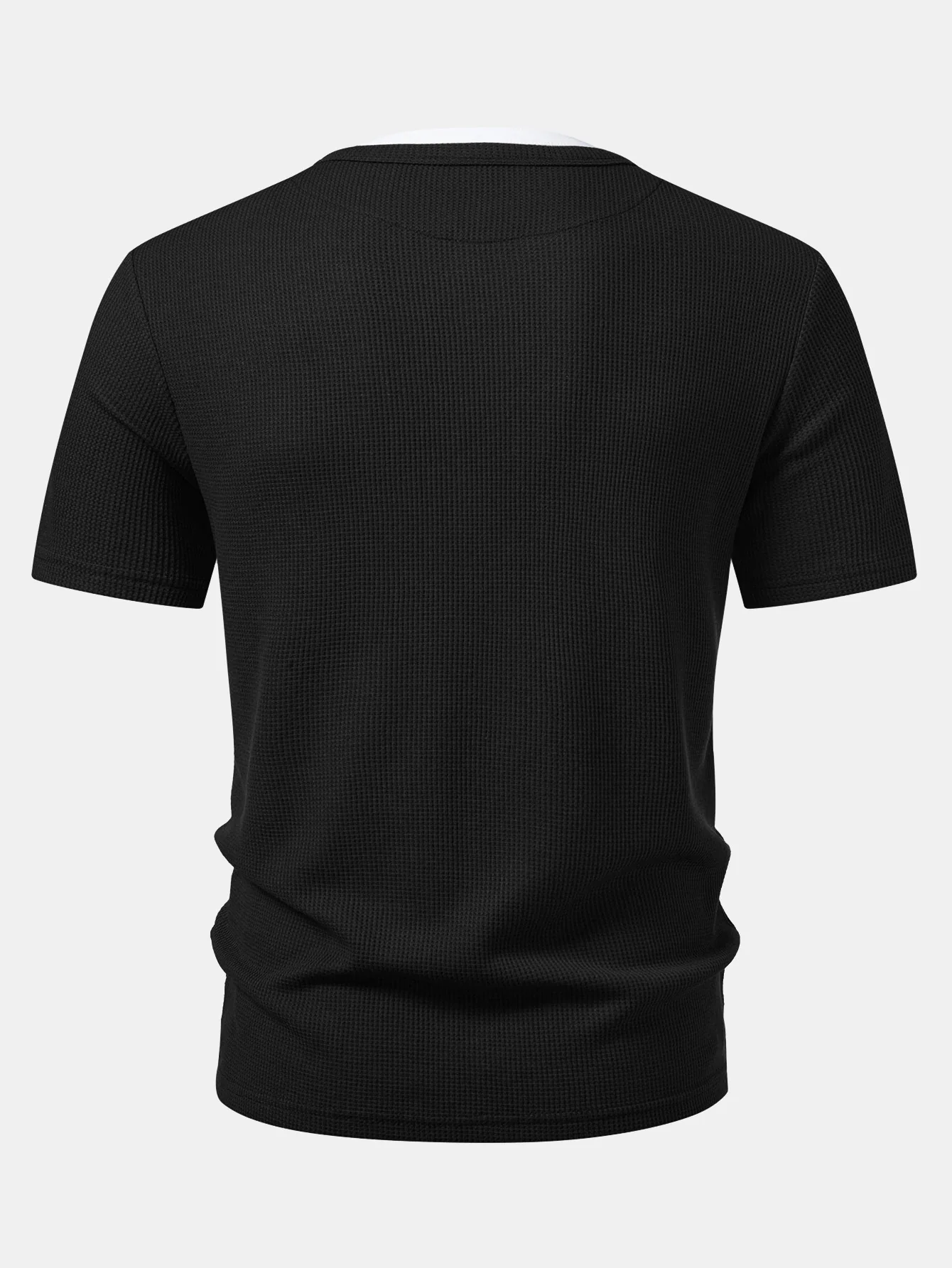2 In 1 Waffle Henley Shirt - Image 6