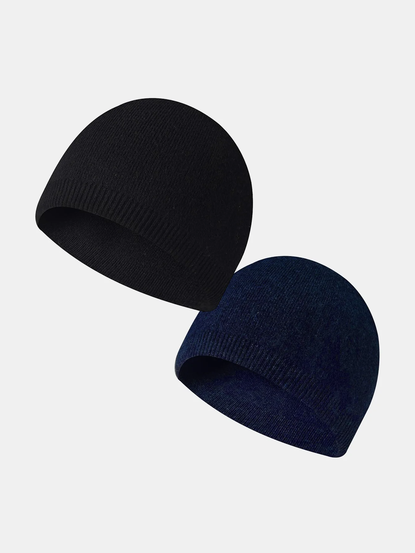 2 Stück Einfarbige Outdoor Radfahren Warme Strickmütze - Image 10