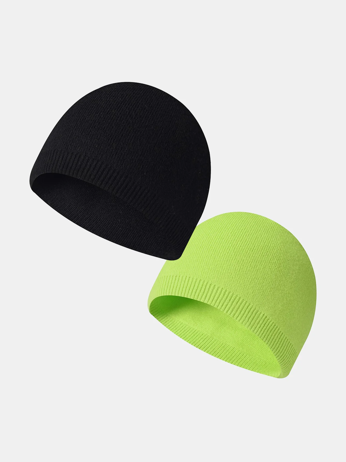 2 Stück Einfarbige Outdoor Radfahren Warme Strickmütze - Image 12
