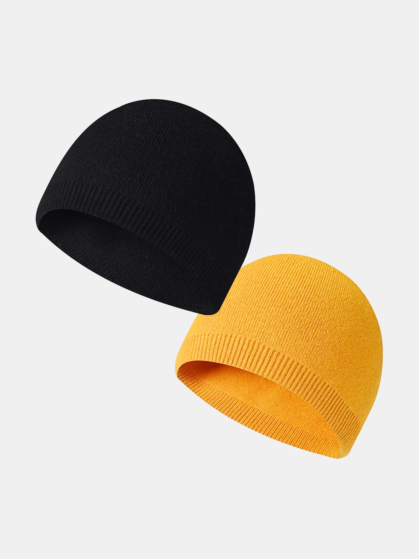 2 Stück Einfarbige Outdoor Radfahren Warme Strickmütze - Image 14