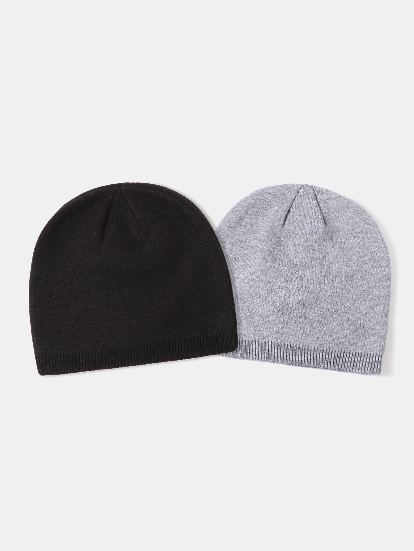 2 Stück Einfarbige Outdoor Radfahren Warme Strickmütze - Image 7