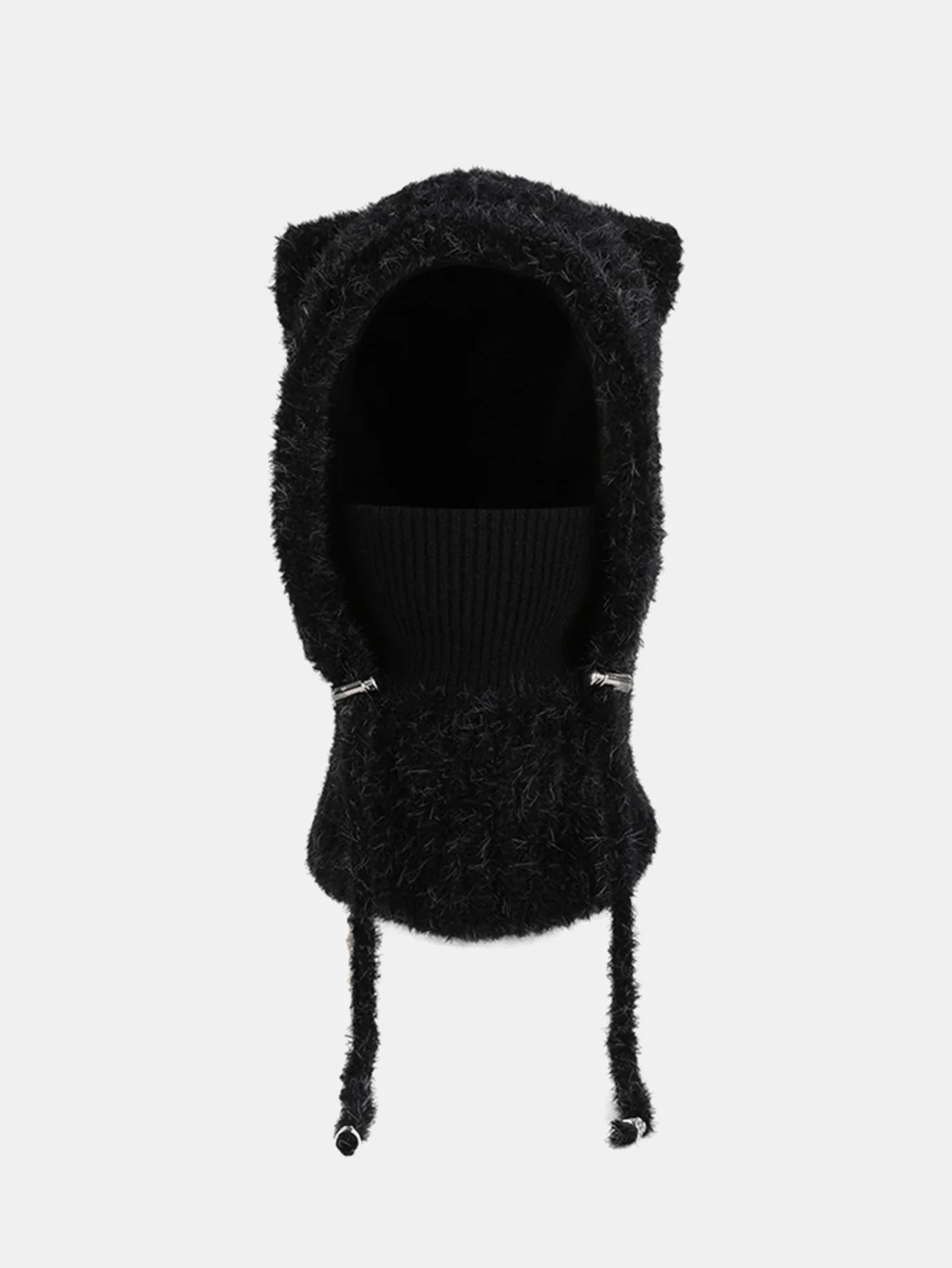 3-in-1 Fleece Lined Balaclava Knit Hat With Scarf Face Mask - Image 2
