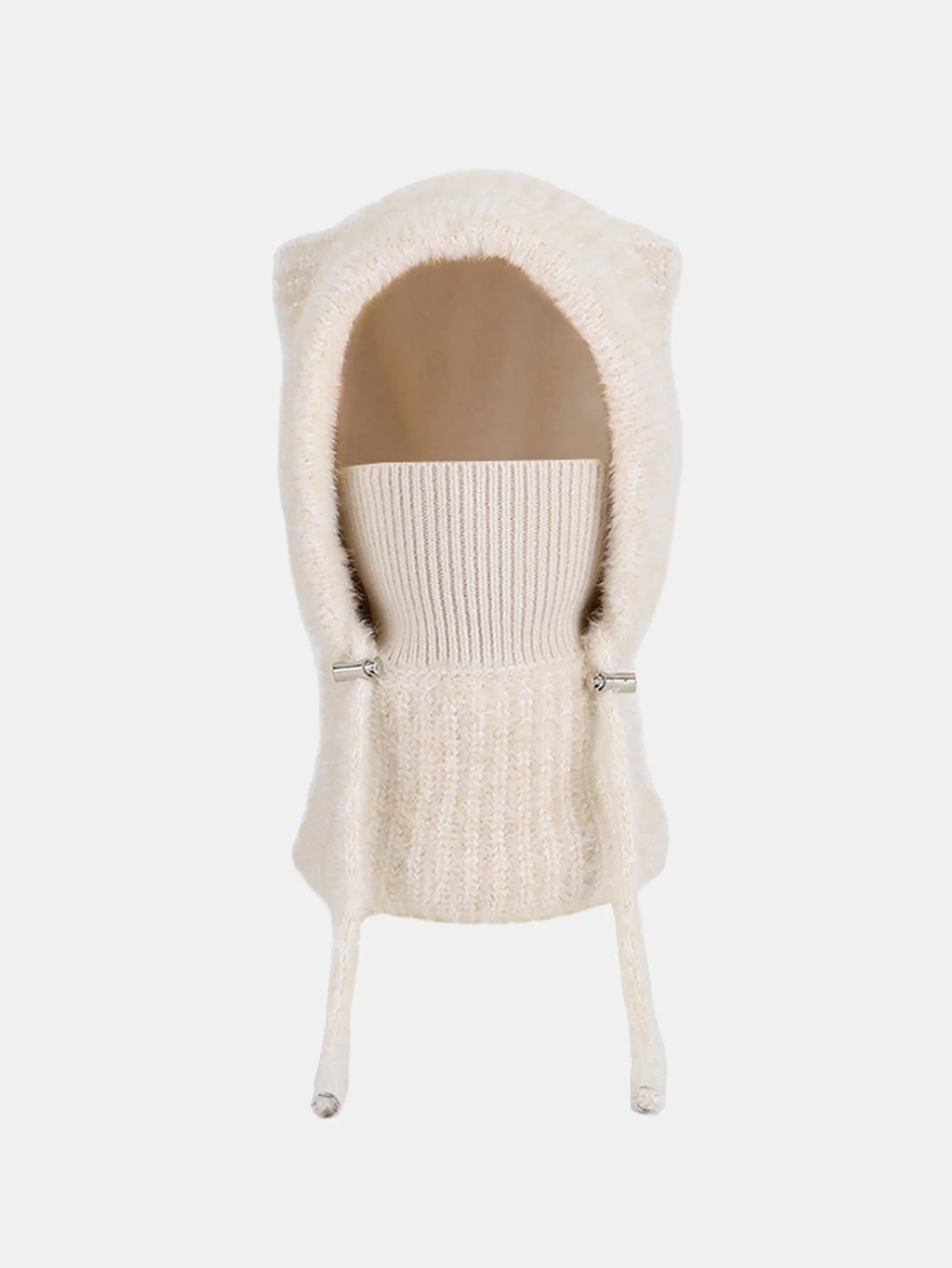 3-in-1 Fleece Lined Balaclava Knit Hat With Scarf Face Mask - Image 6