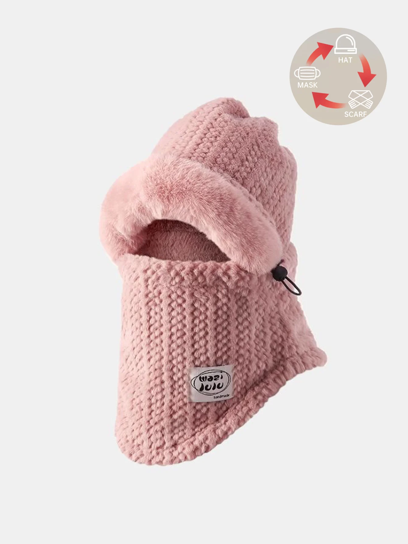 3-in-1 Plush Warm Balaclava Hat - Image 2
