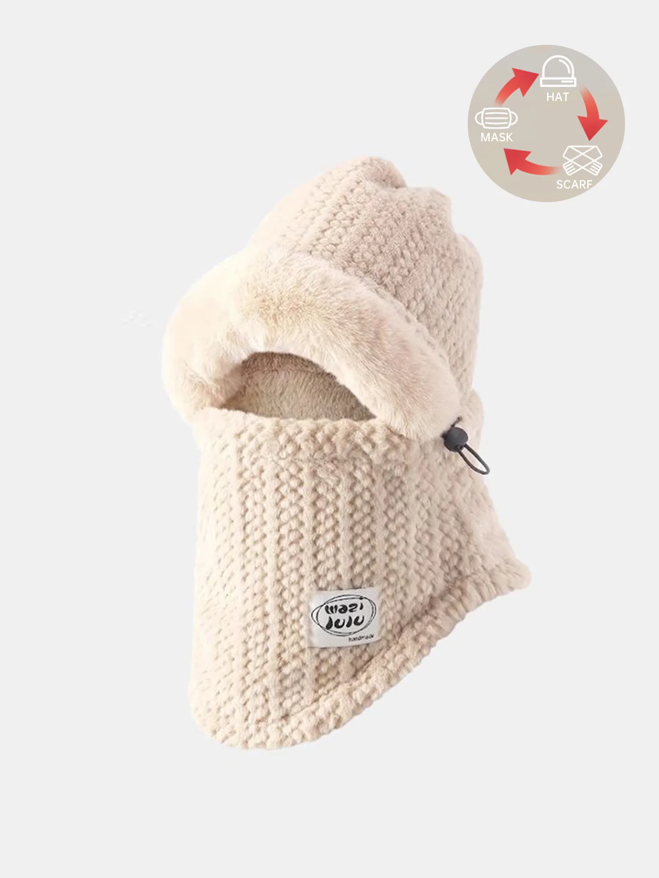 3-in-1 Plush Warm Balaclava Hat - Image 4