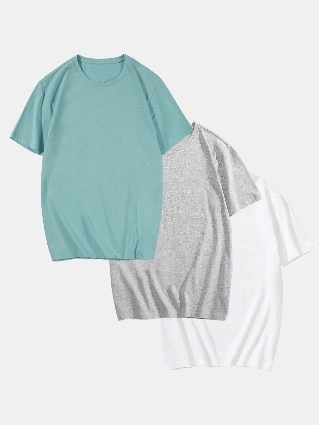 3 Stück Basic Baumwoll-T-Shirt - Image 6