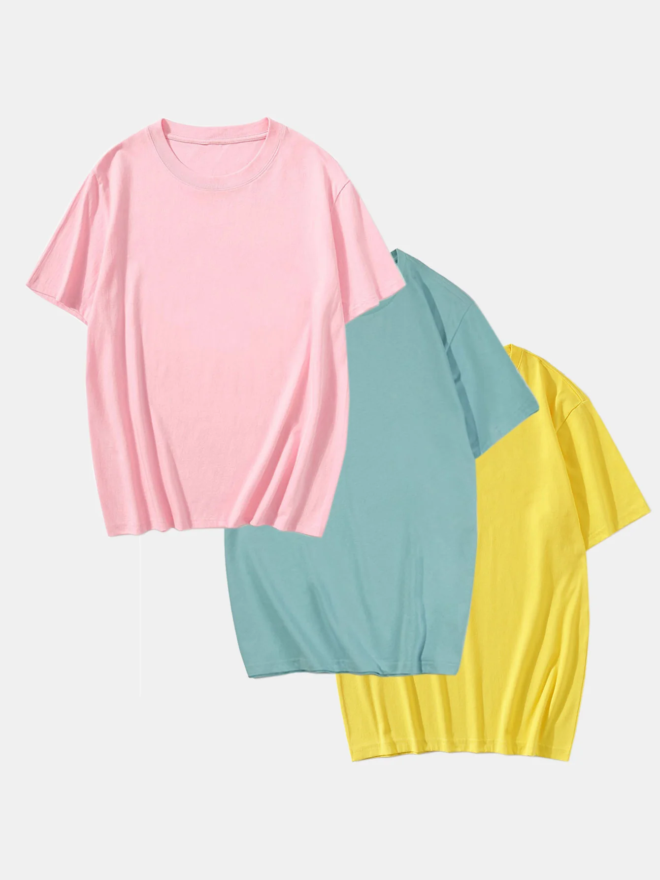 3 Stück Basic Baumwoll-T-Shirt - Image 7