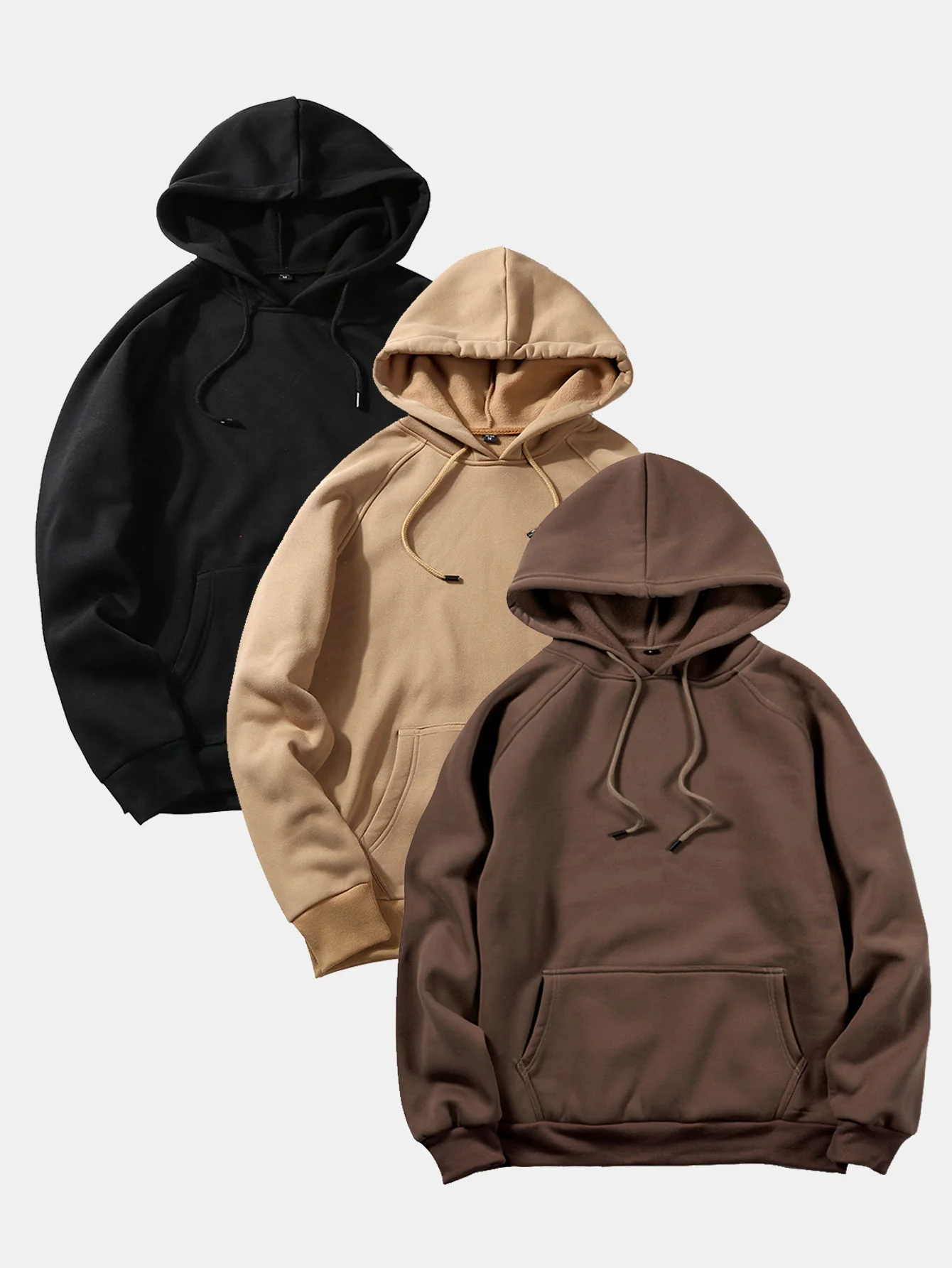 3 Stück Basic Hoodies - Image 3