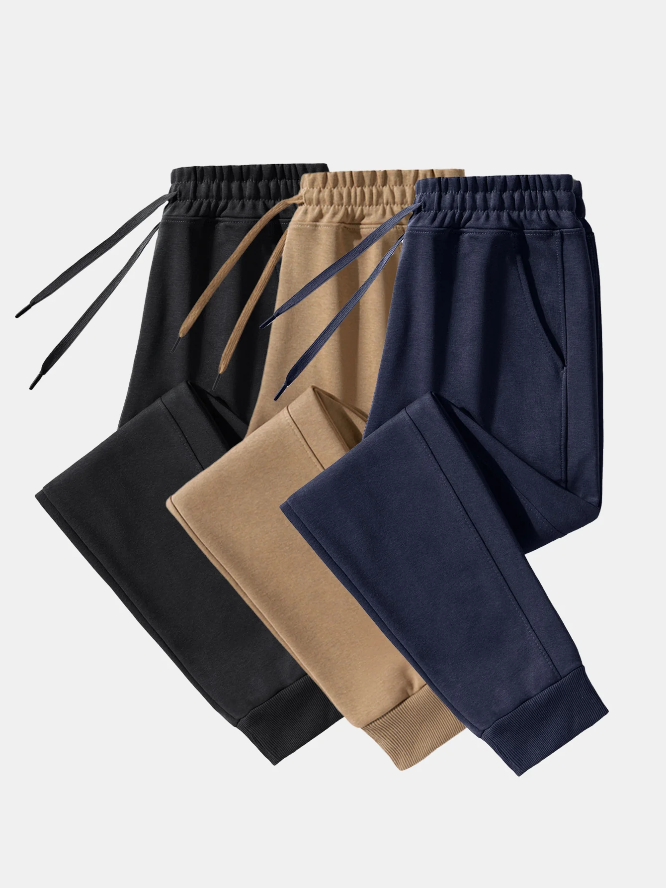 3 Pieces Basic Jogger Pants - Image 2