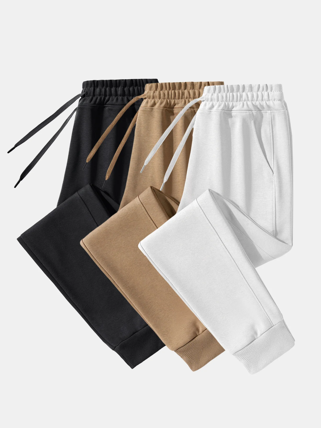 3 Pieces Basic Jogger Pants - Image 4
