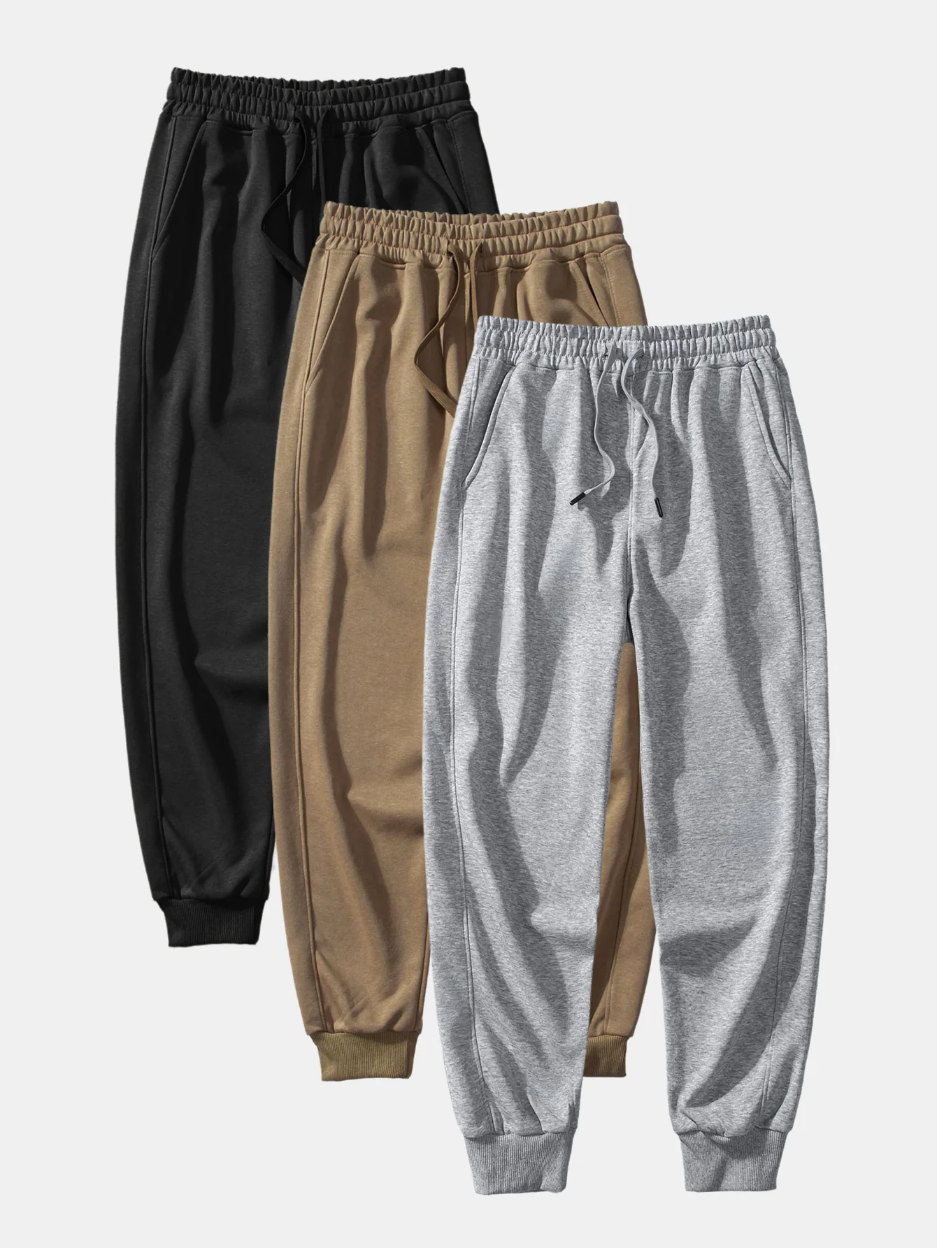 3 Pieces Basic Jogger Pants - Image 5
