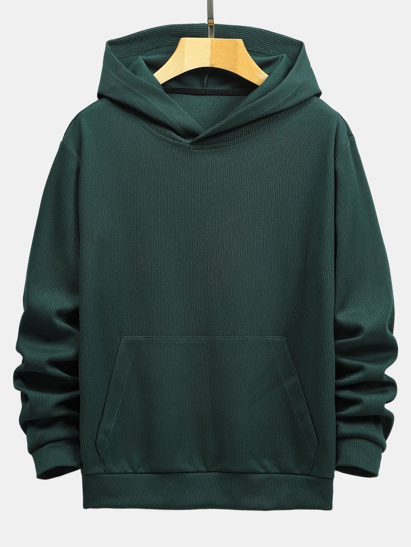 3 Stück Basic Gestrickte Ripp-Hoodies - Image 3