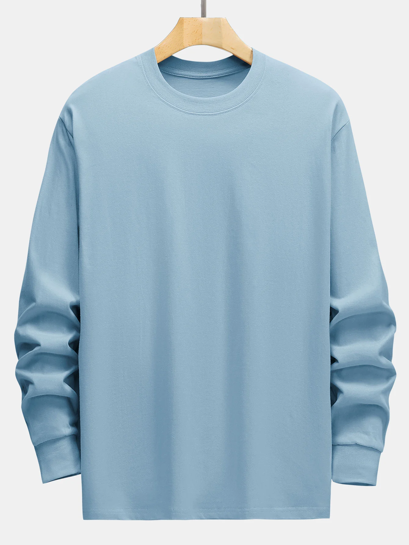 3 Stück Basic Langarm Schwergewicht T-Shirts - Image 12