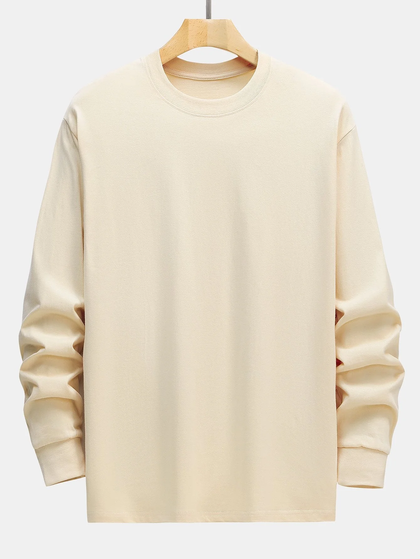 3 Stück Basic Langarm Schwergewicht T-Shirts - Image 8
