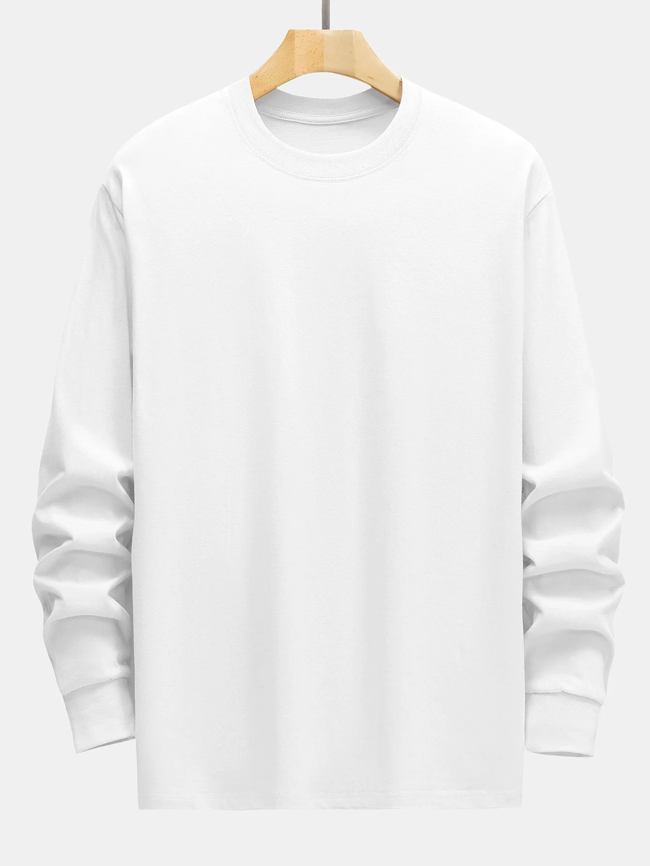 3 Stück Basic Langarm Schwergewicht T-Shirts - Image 9
